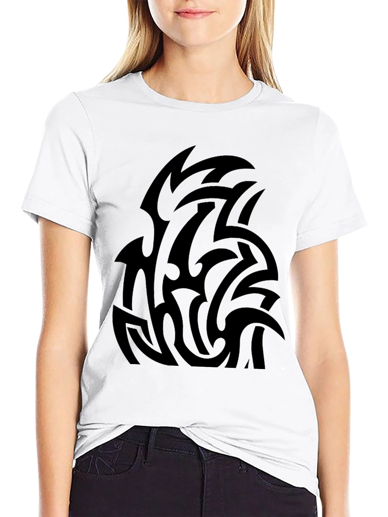 Tribal Graphic Black T-Shirt