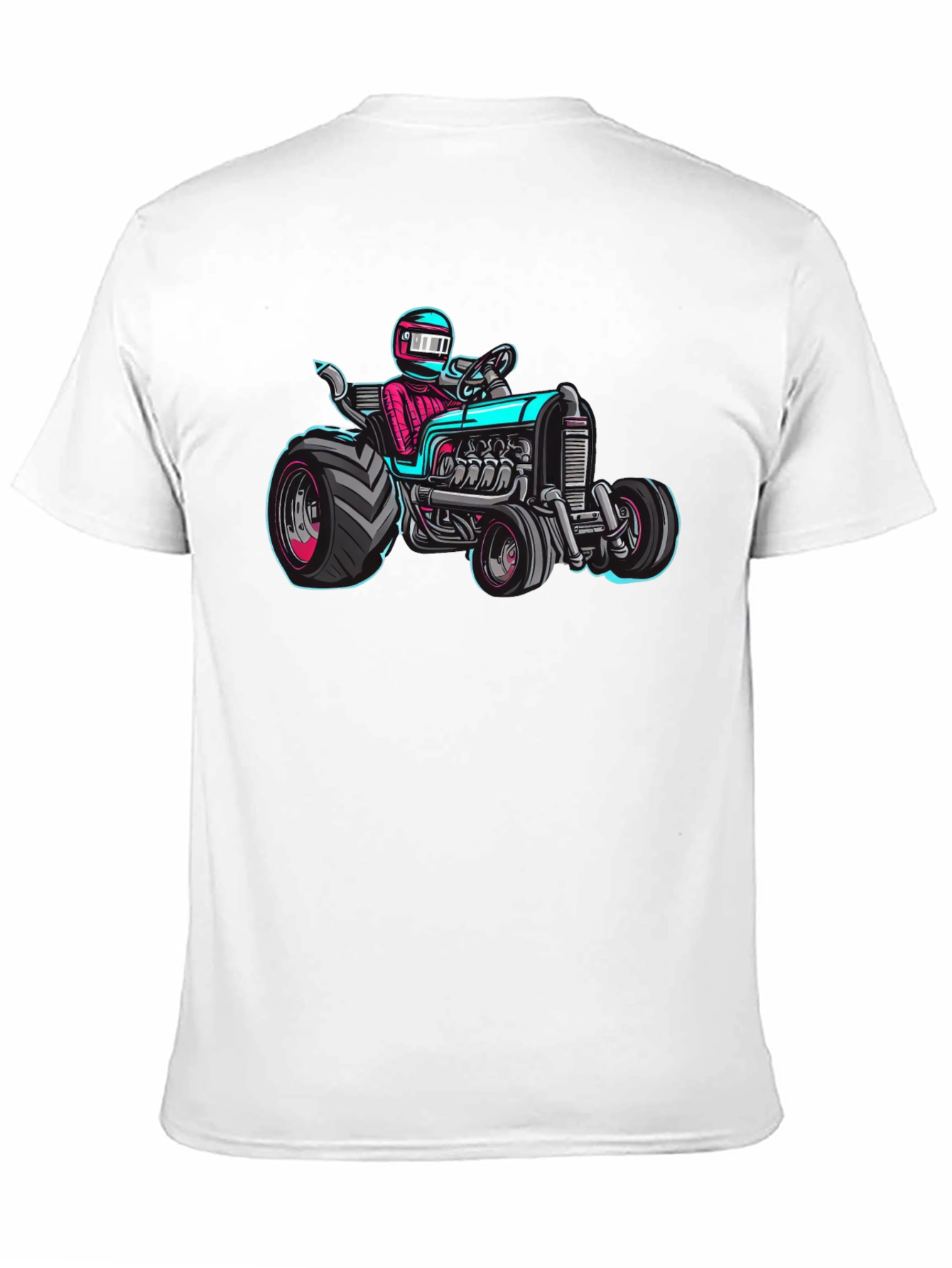 Racing Tractor Graphic T-Shirt - Black