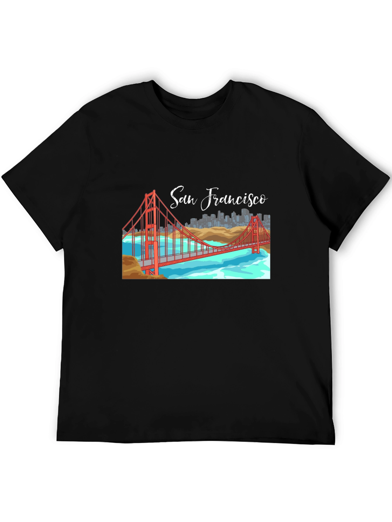 San Francisco Bridge Graphic Tee - Black