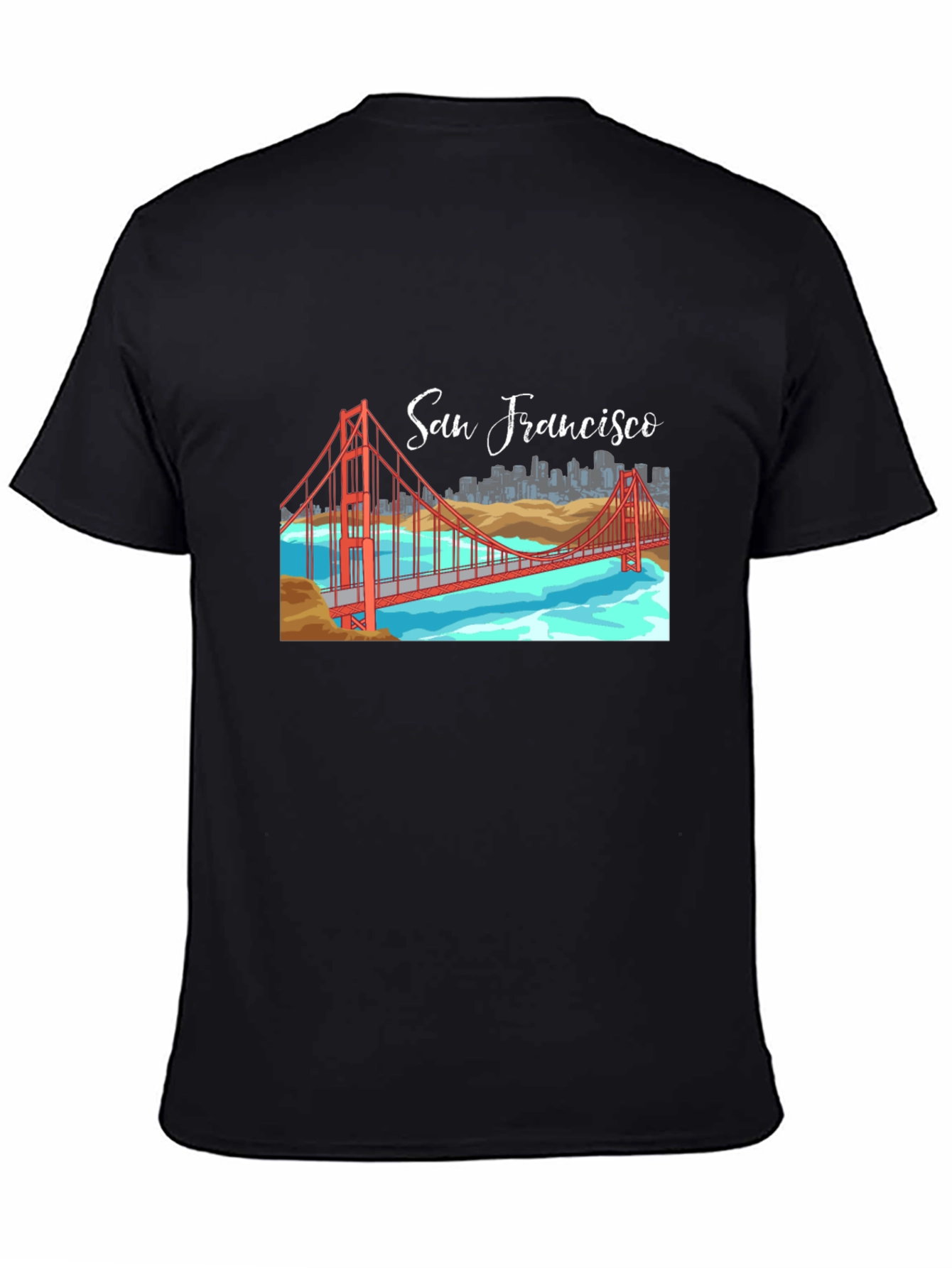 San Francisco Bridge Graphic Tee - Black