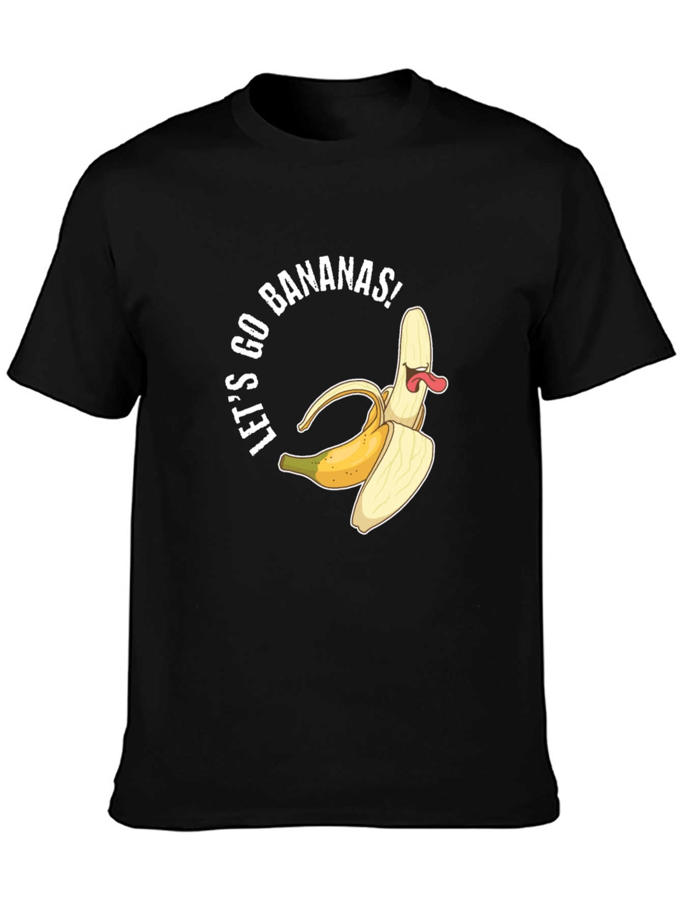 Lets Go Bananas Black Graphic Tee