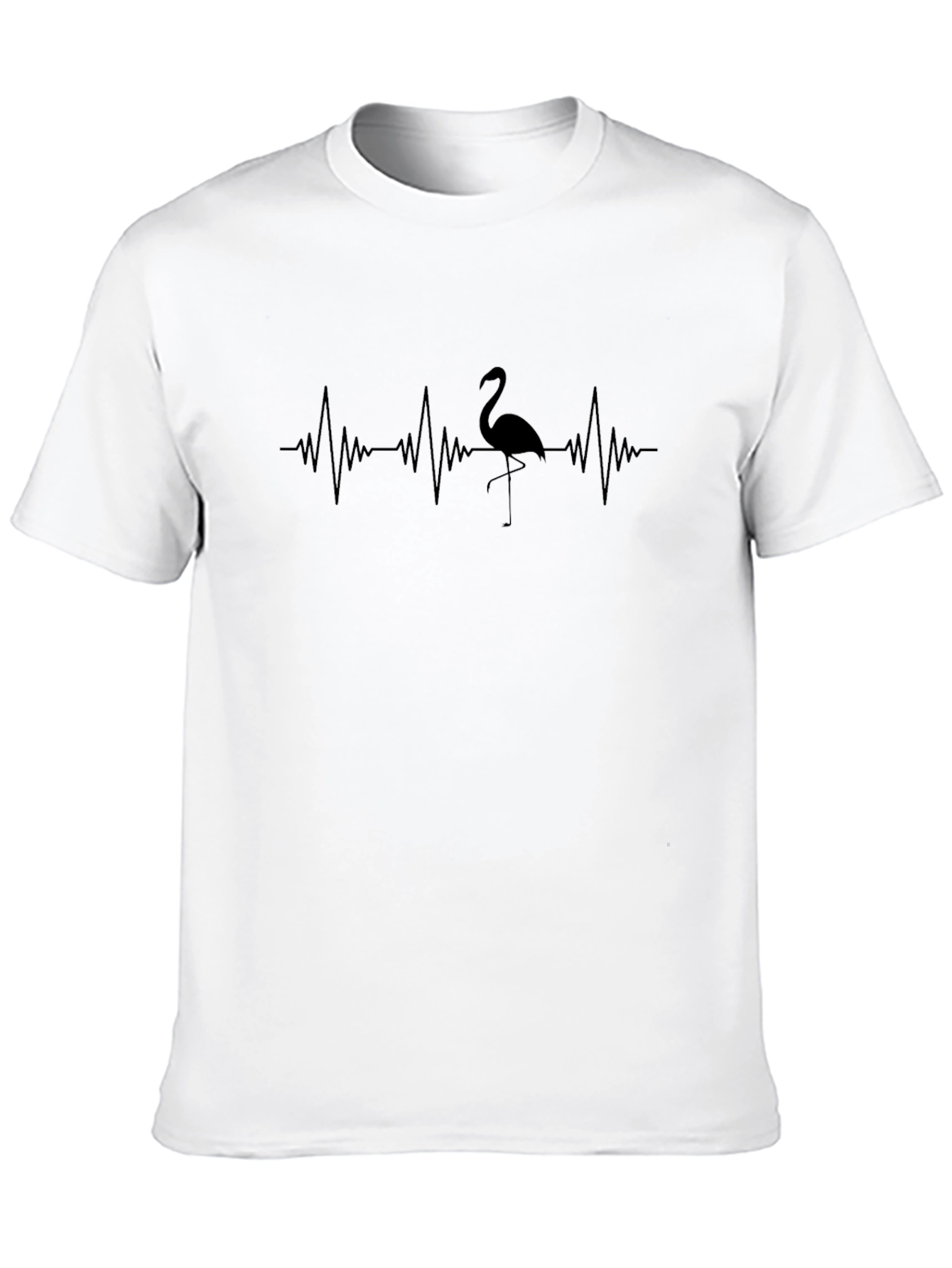 Flamingo Heartbeat Graphic T-Shirt