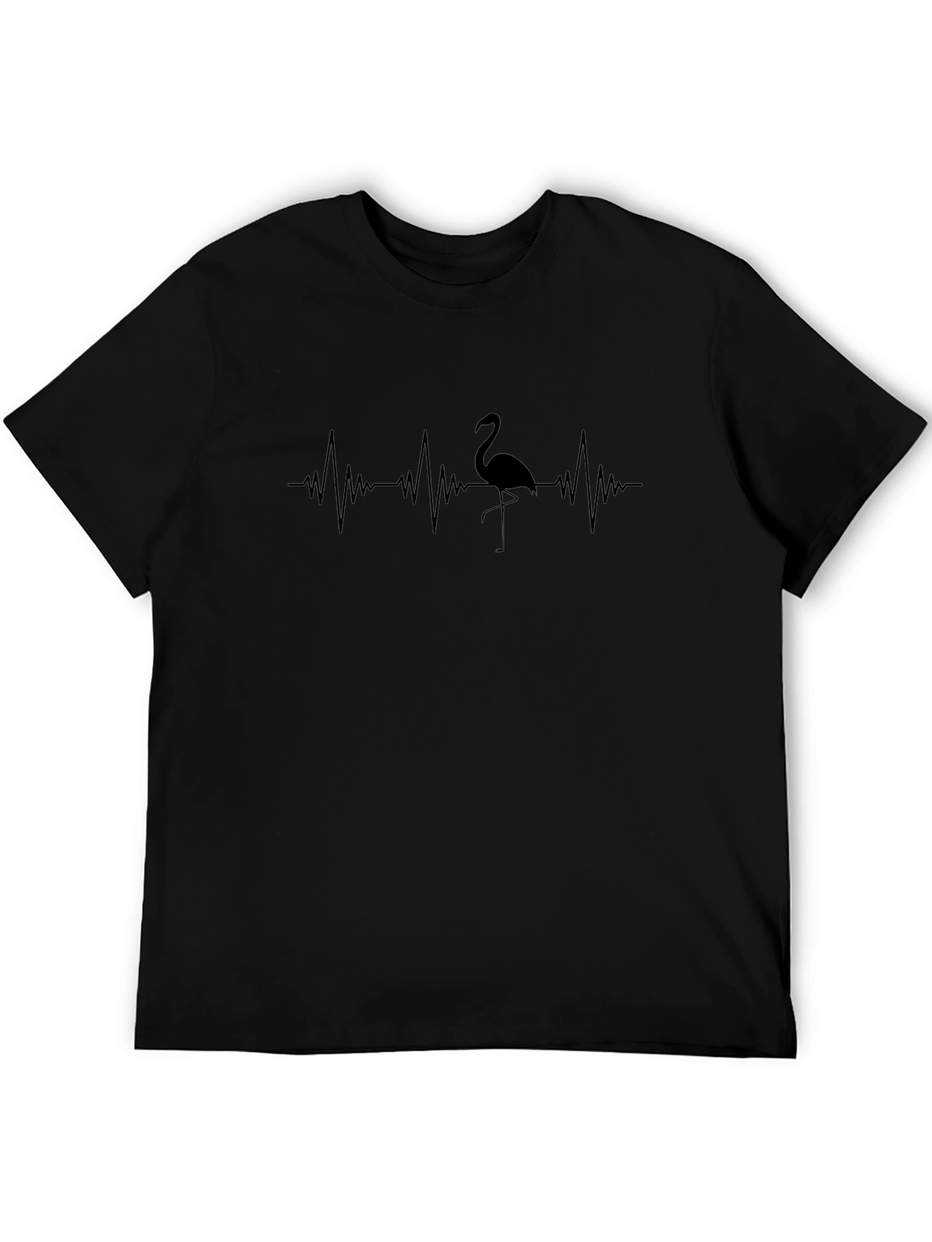 Flamingo Heartbeat Graphic T-Shirt