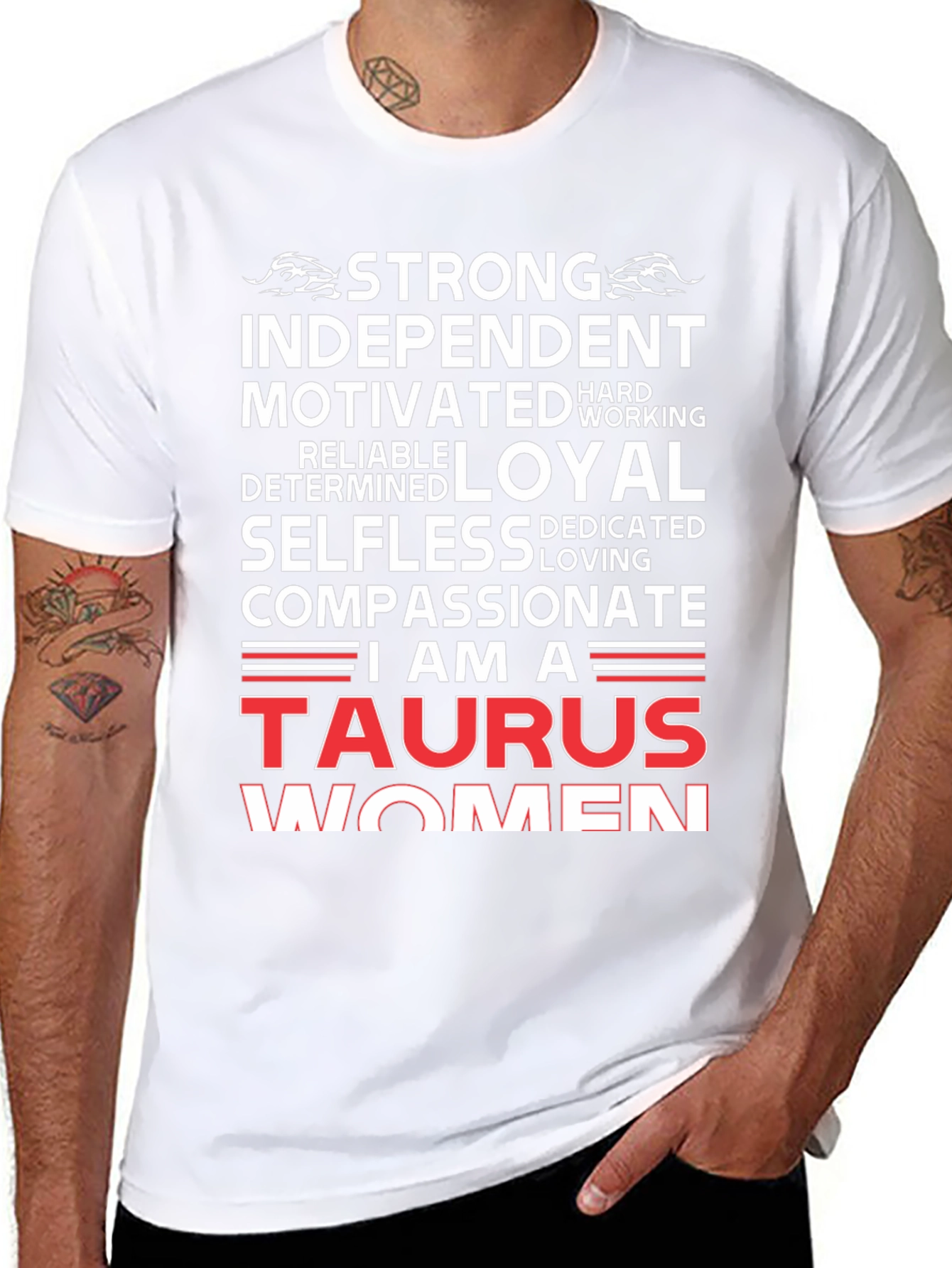 Taurus Woman Zodiac T-Shirt - Strong Independent Compassionate