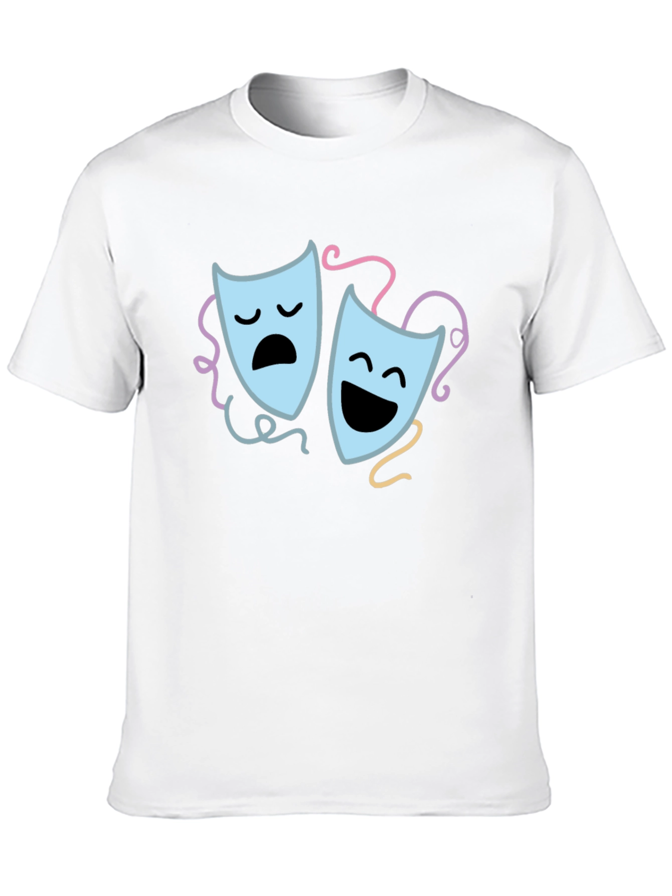 Comedy & Tragedy Mask Graphic Tee