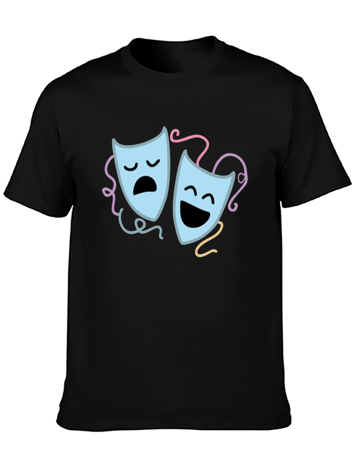 Comedy & Tragedy Mask Graphic Tee