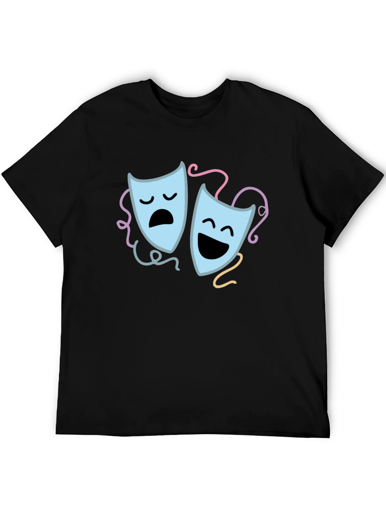 Comedy & Tragedy Mask Graphic Tee