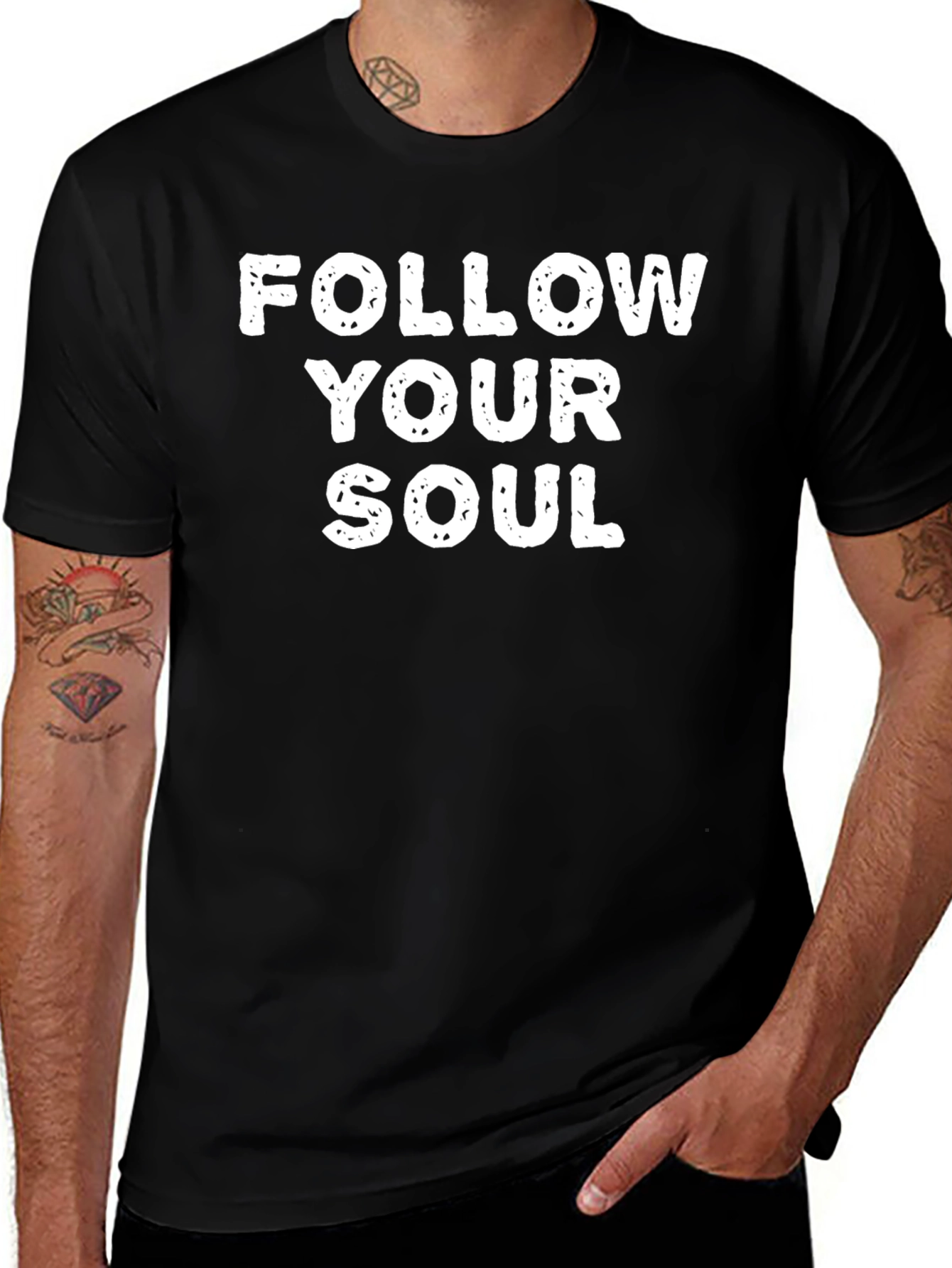 Follow Your Soul Graphic Tee - Inspirational Cotton T-Shirt