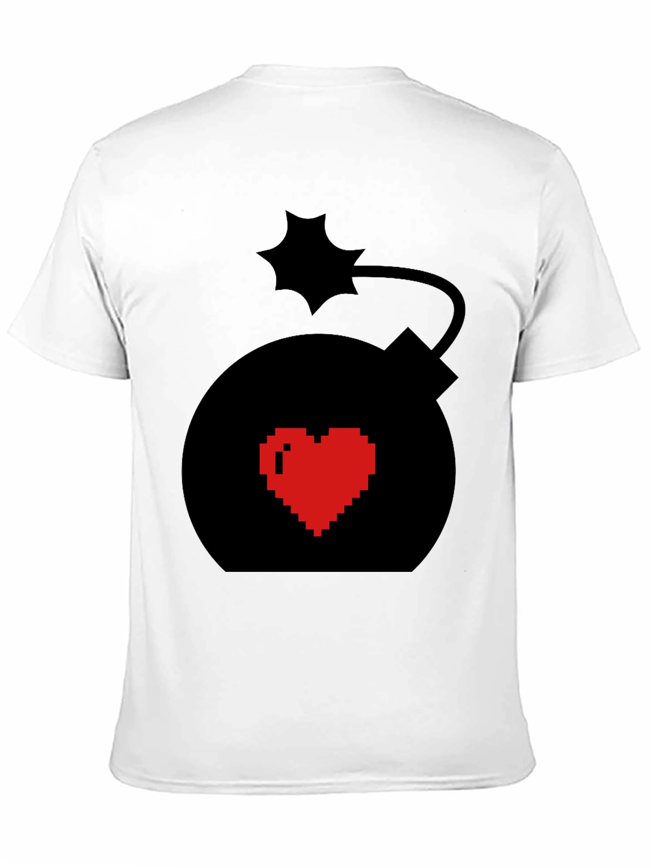 Heart Bomb Graphic Tee - Black