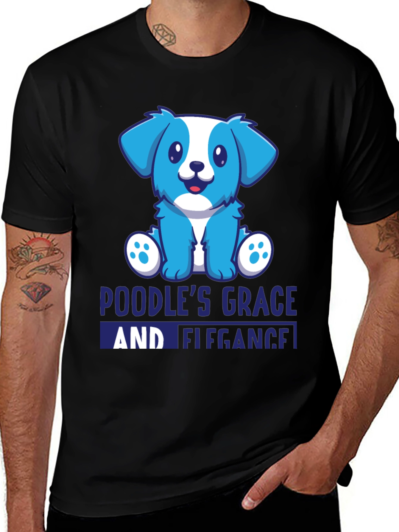 Poodles Grace Tee - Cute Dog Cartoon T-Shirt