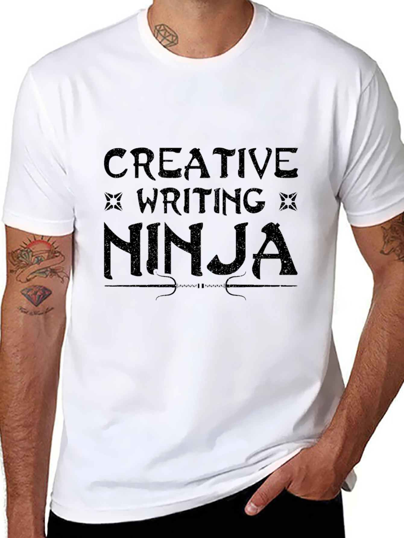 Creative Writing Ninja Black T-Shirt
