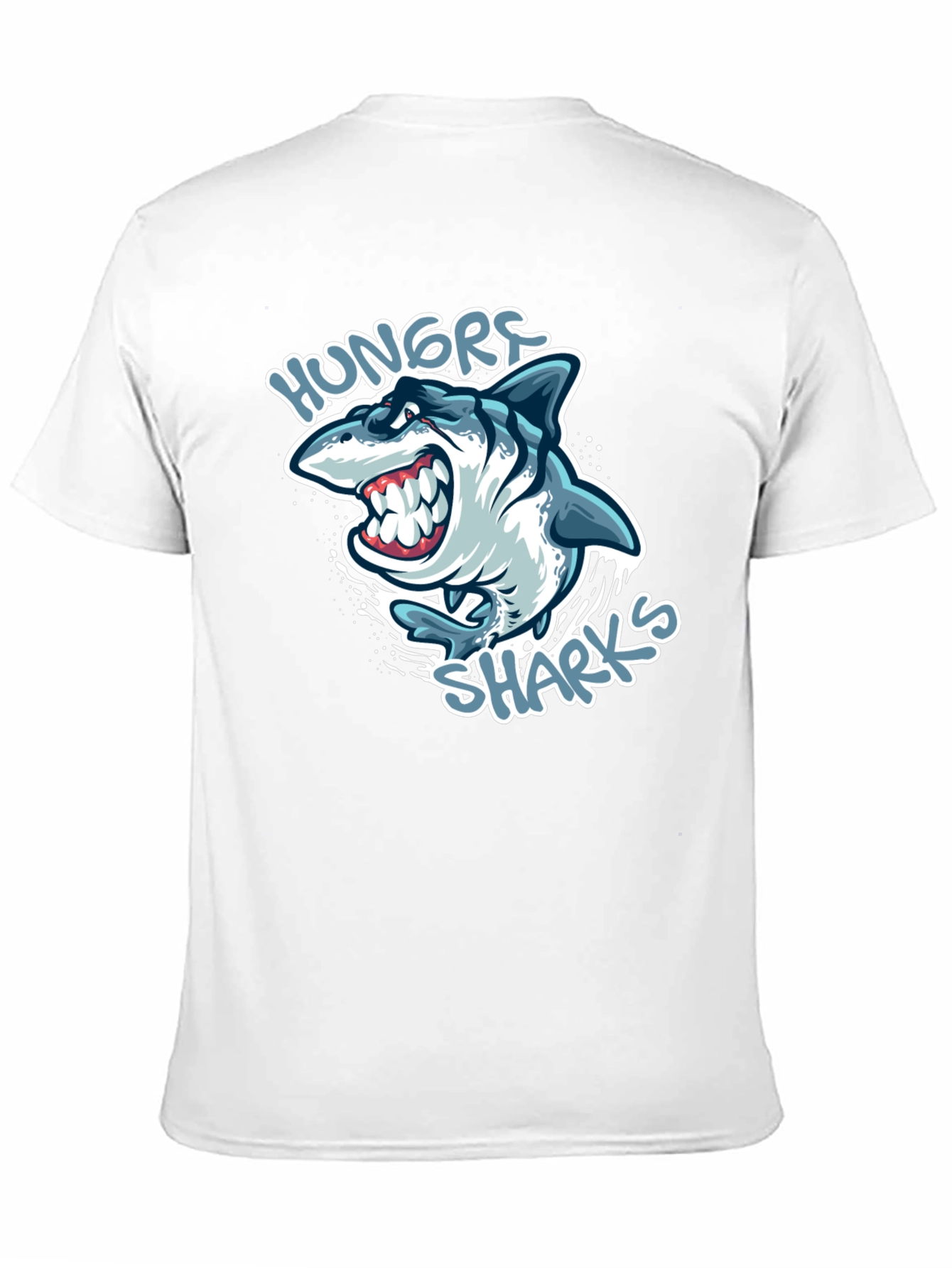 Hungry Sharks Graphic T-Shirt - Black