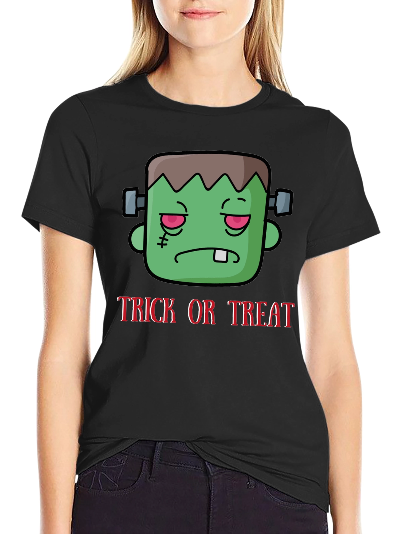 Frankenstein Trick or Treat Halloween T-Shirt