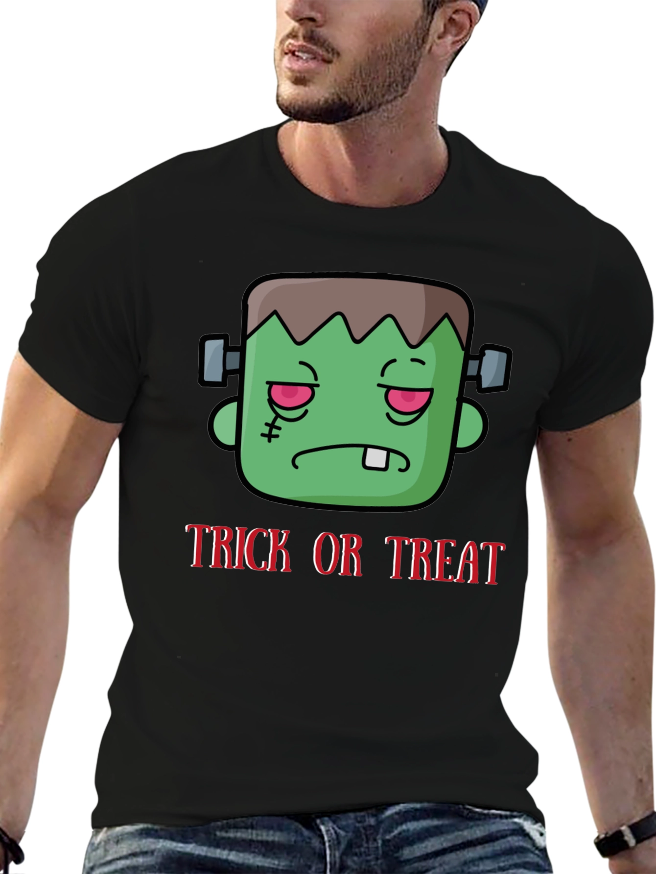 Frankenstein Trick or Treat Halloween T-Shirt