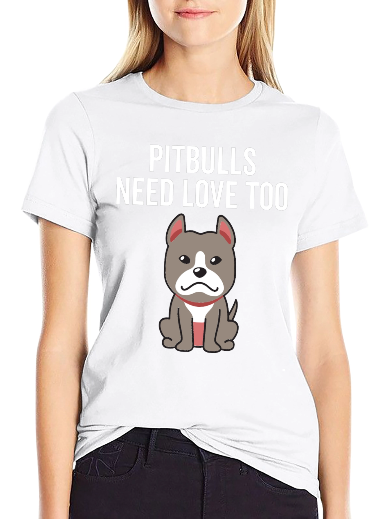Pitbulls Need Love Too Graphic T-Shirt