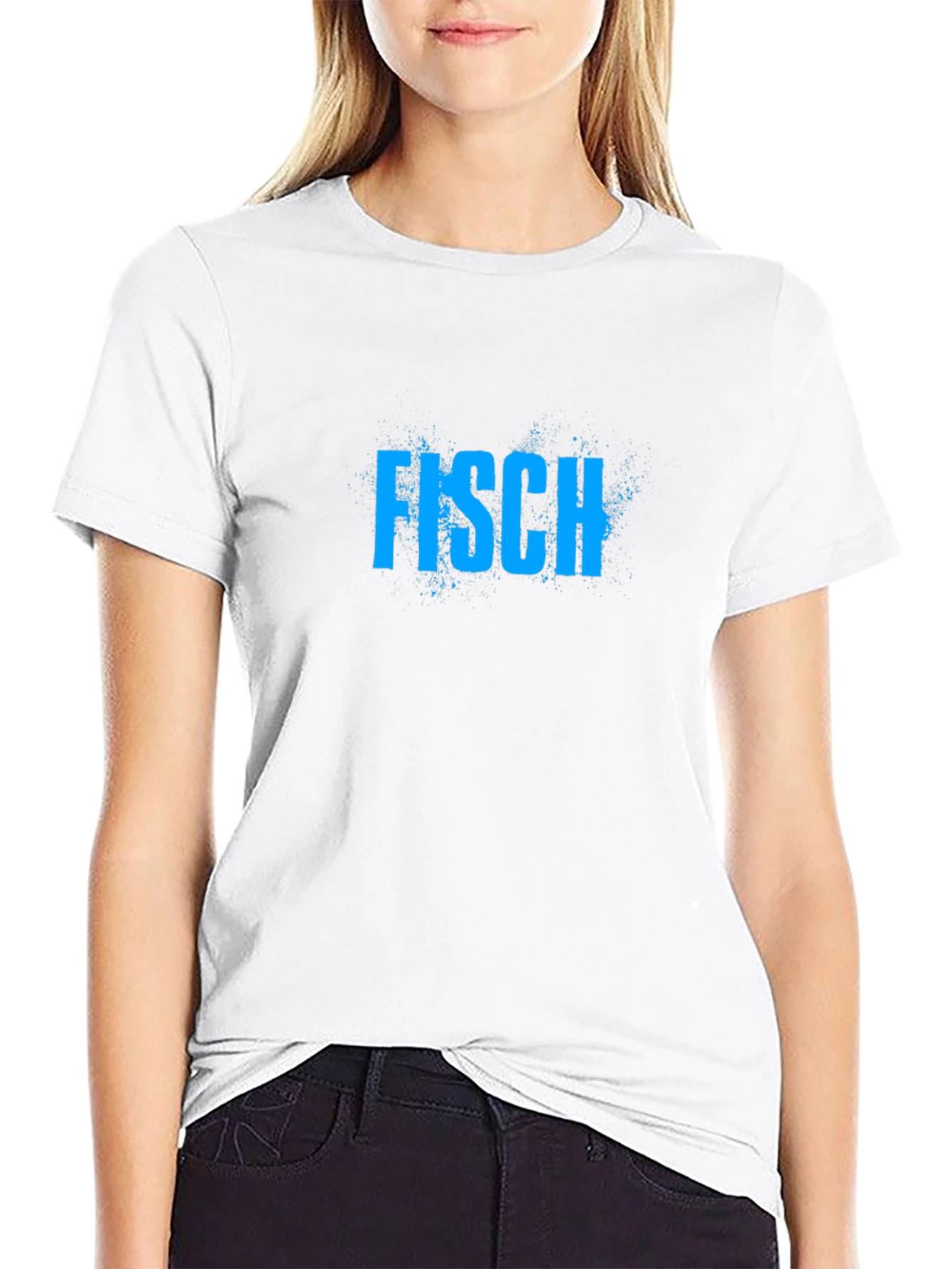 Fisch T-Shirt - Cool Blue Graphic