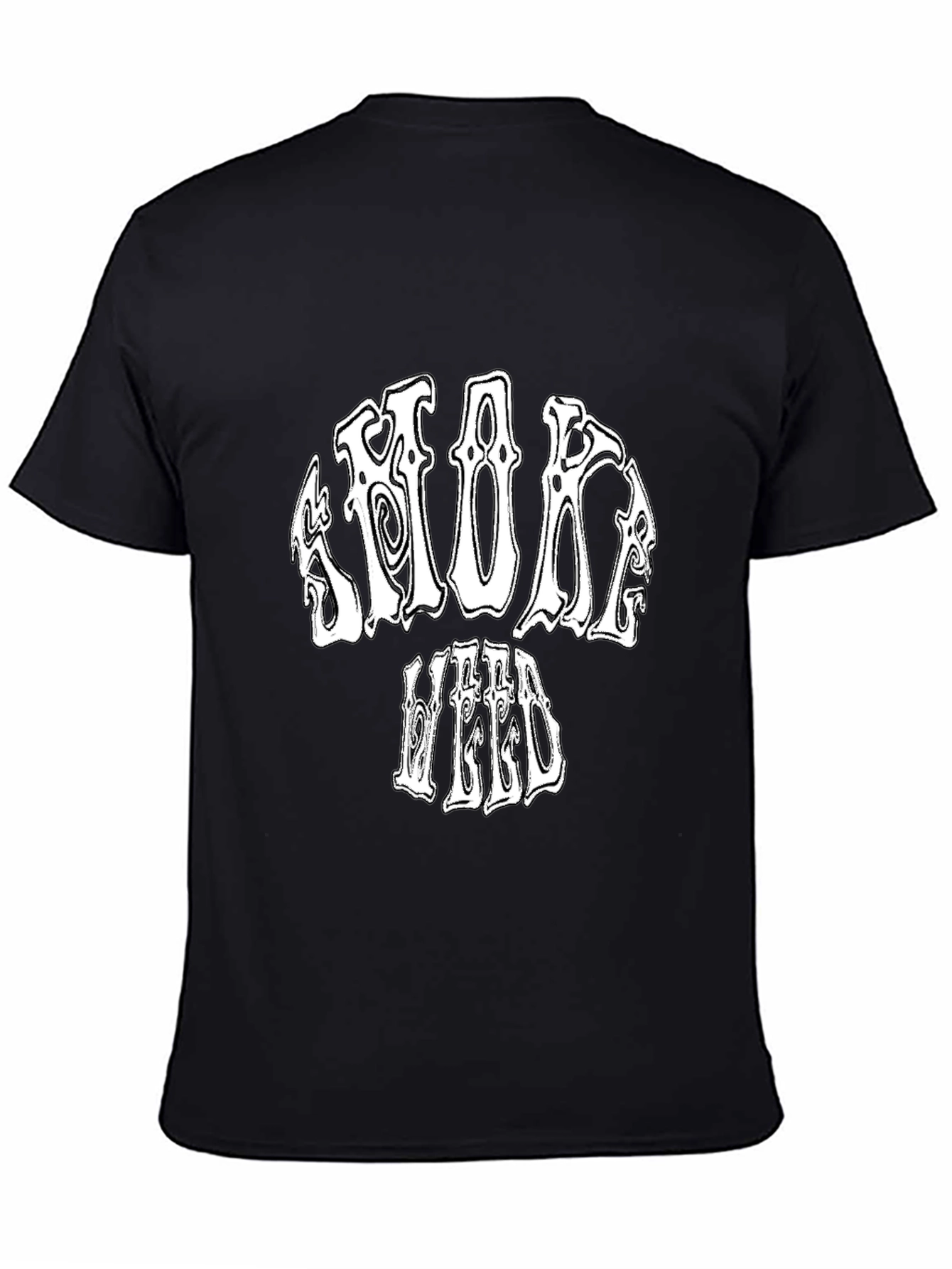 Smoke Weed Black Graphic T-Shirt