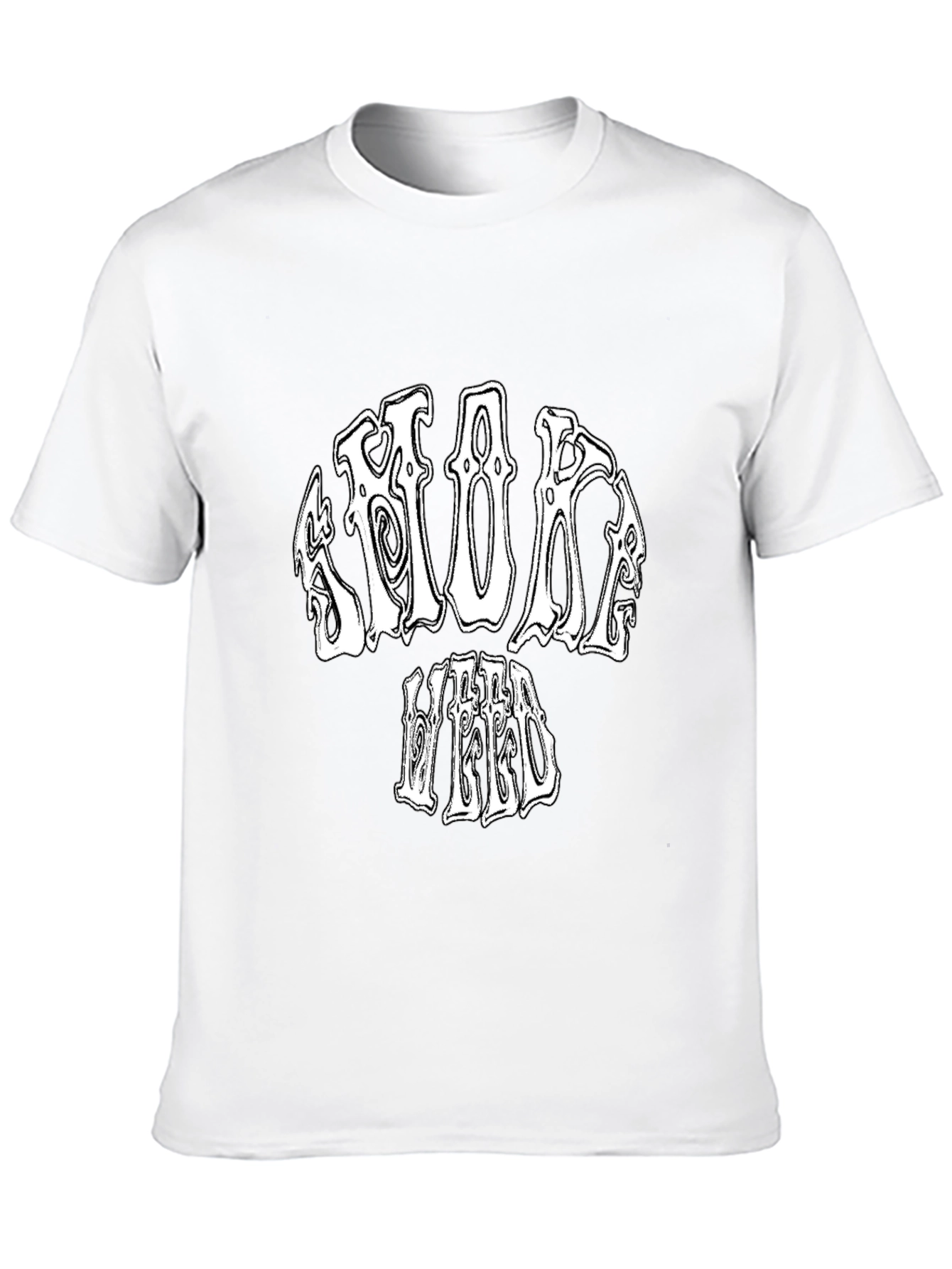 Smoke Weed Black Graphic T-Shirt