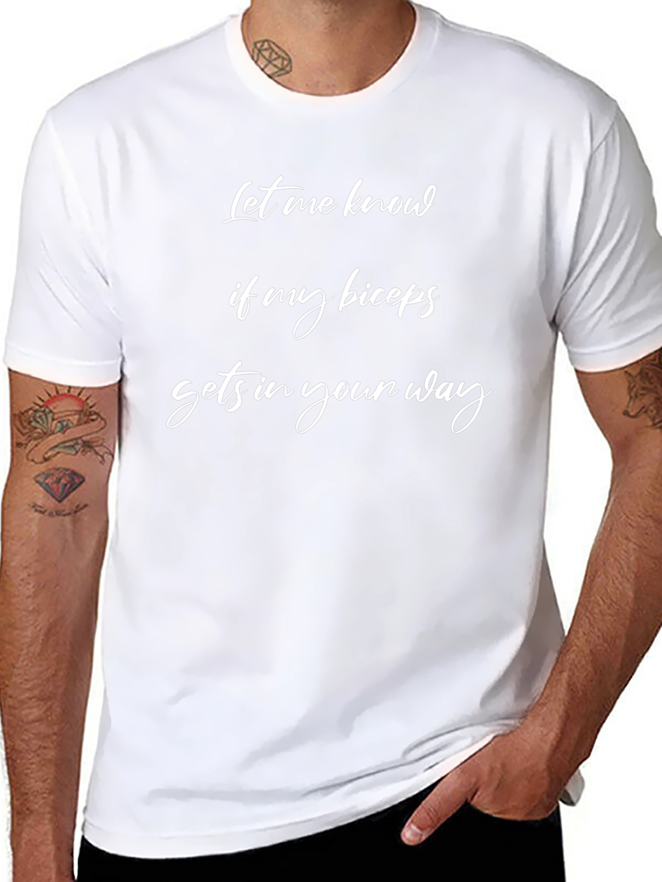 Bicep Humor T-Shirt - Gym Workout Tee