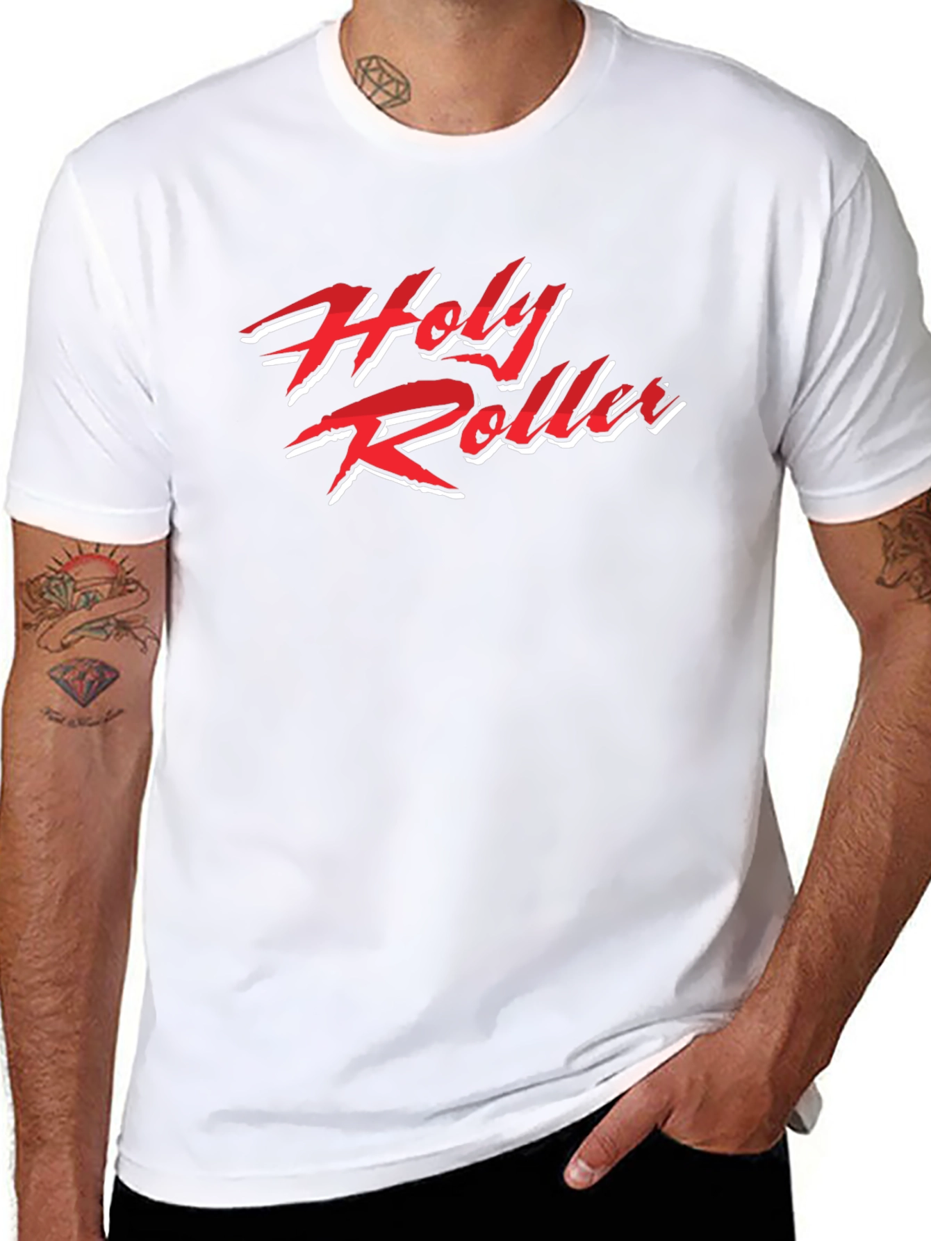 Holy Roller Graphic Tee - Black Casual T-Shirt