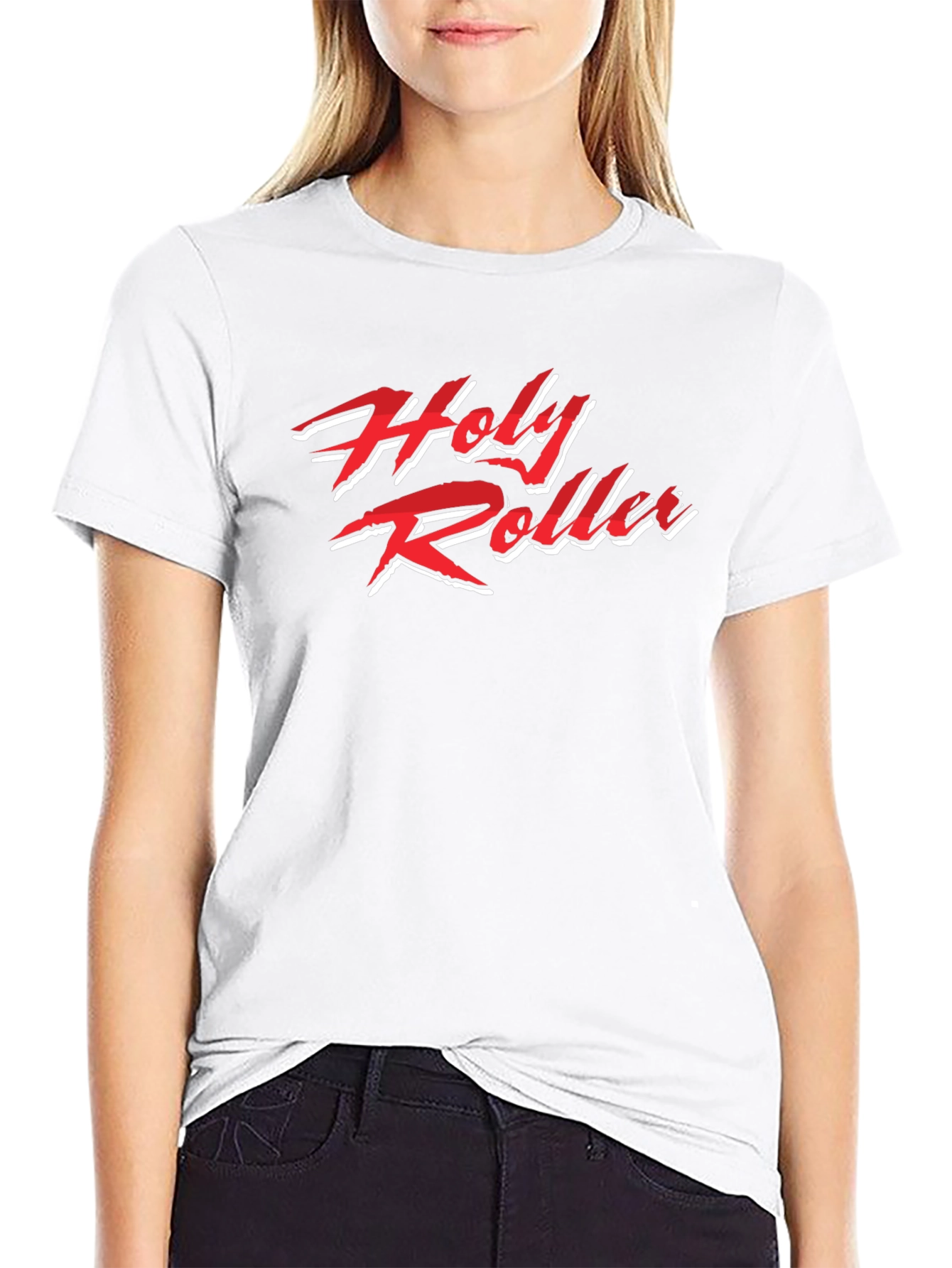 Holy Roller Graphic Tee - Black Casual T-Shirt