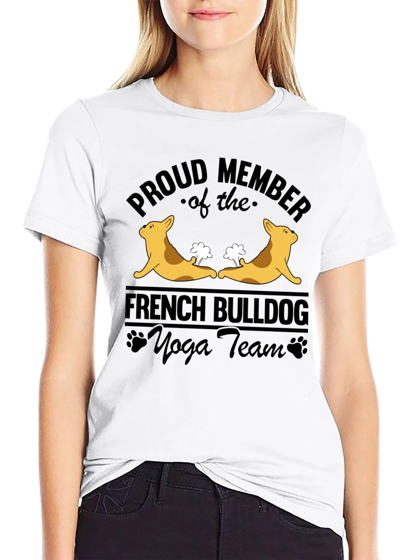 French Bulldog Yoga Team T-Shirt