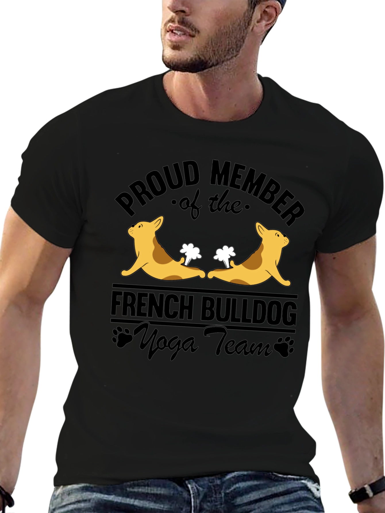 French Bulldog Yoga Team T-Shirt