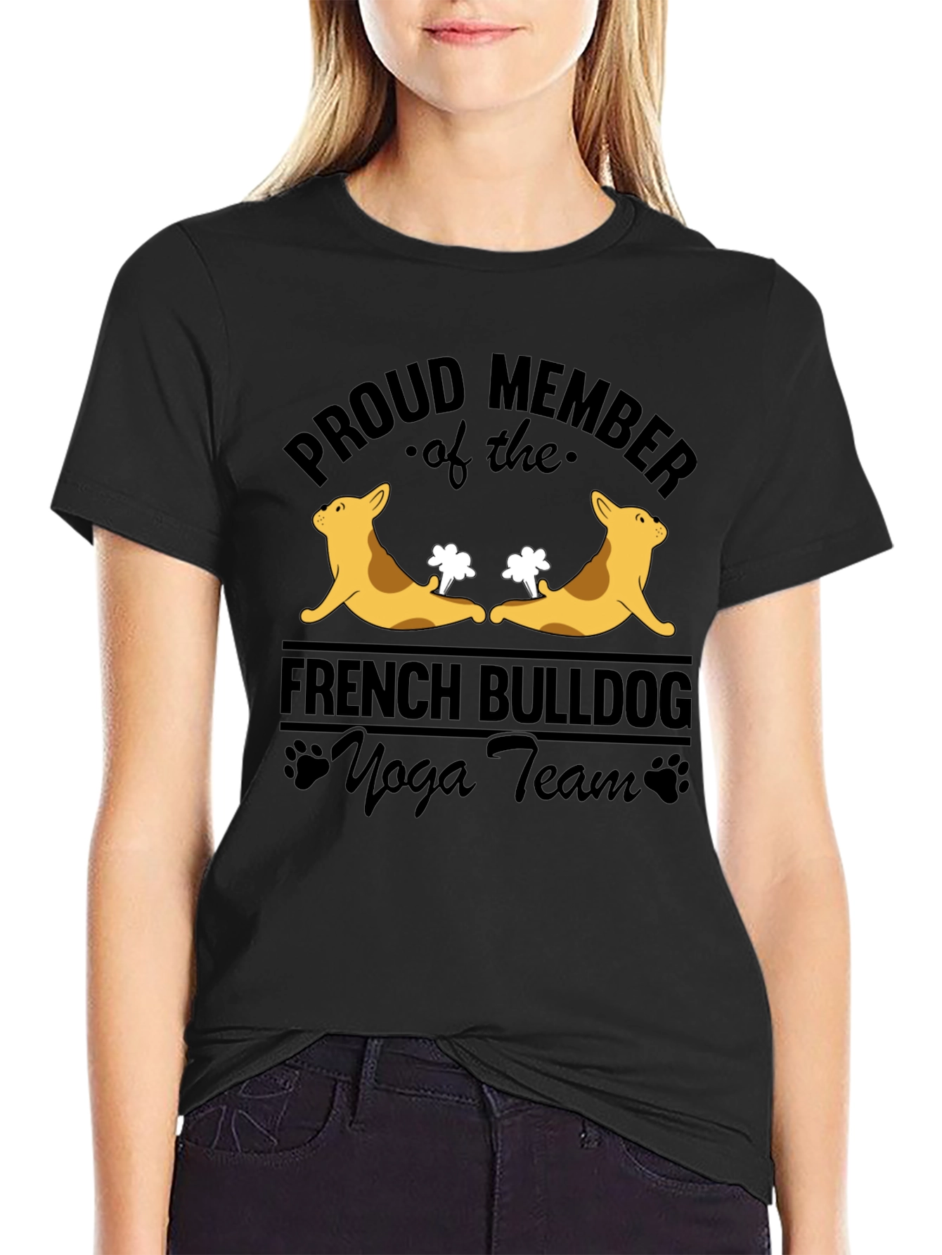 French Bulldog Yoga Team T-Shirt