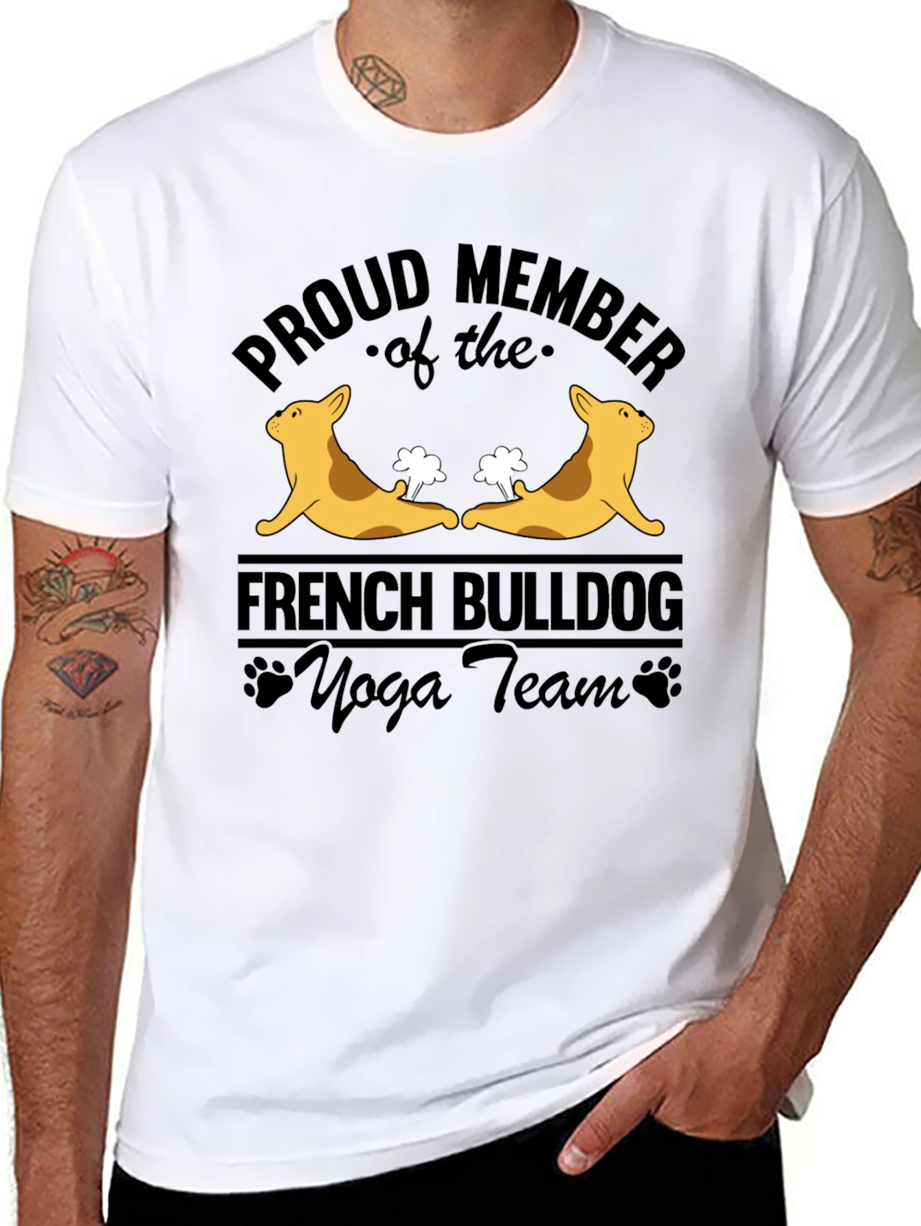 French Bulldog Yoga Team T-Shirt