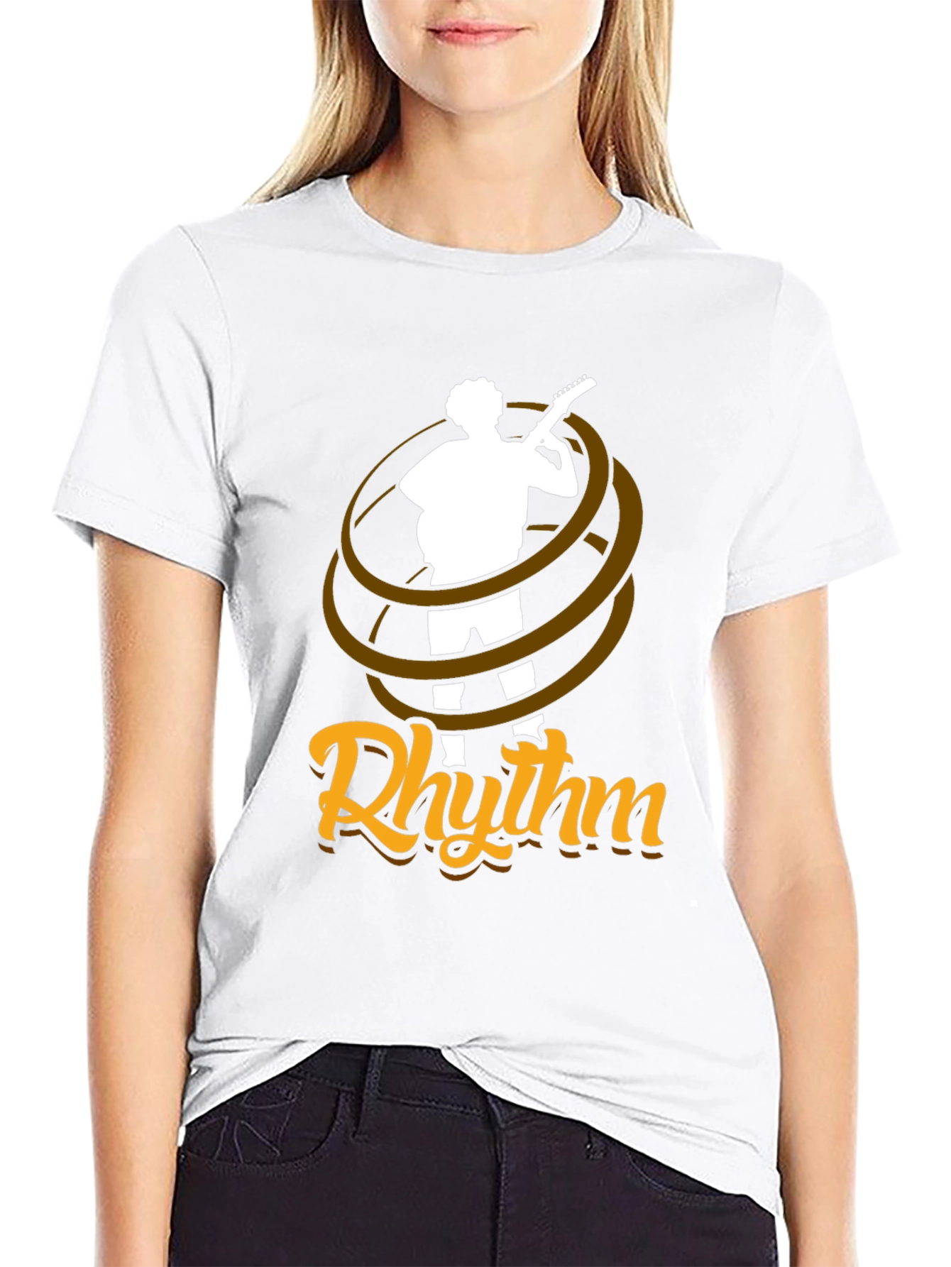 Rhythm Guitar Player T-Shirt - Black Cotton Tee