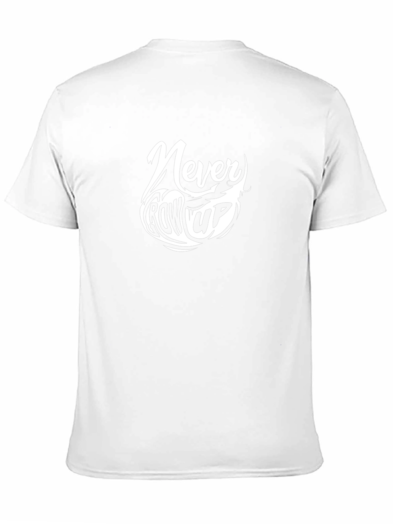 Never Grow Up Black Graphic Tee