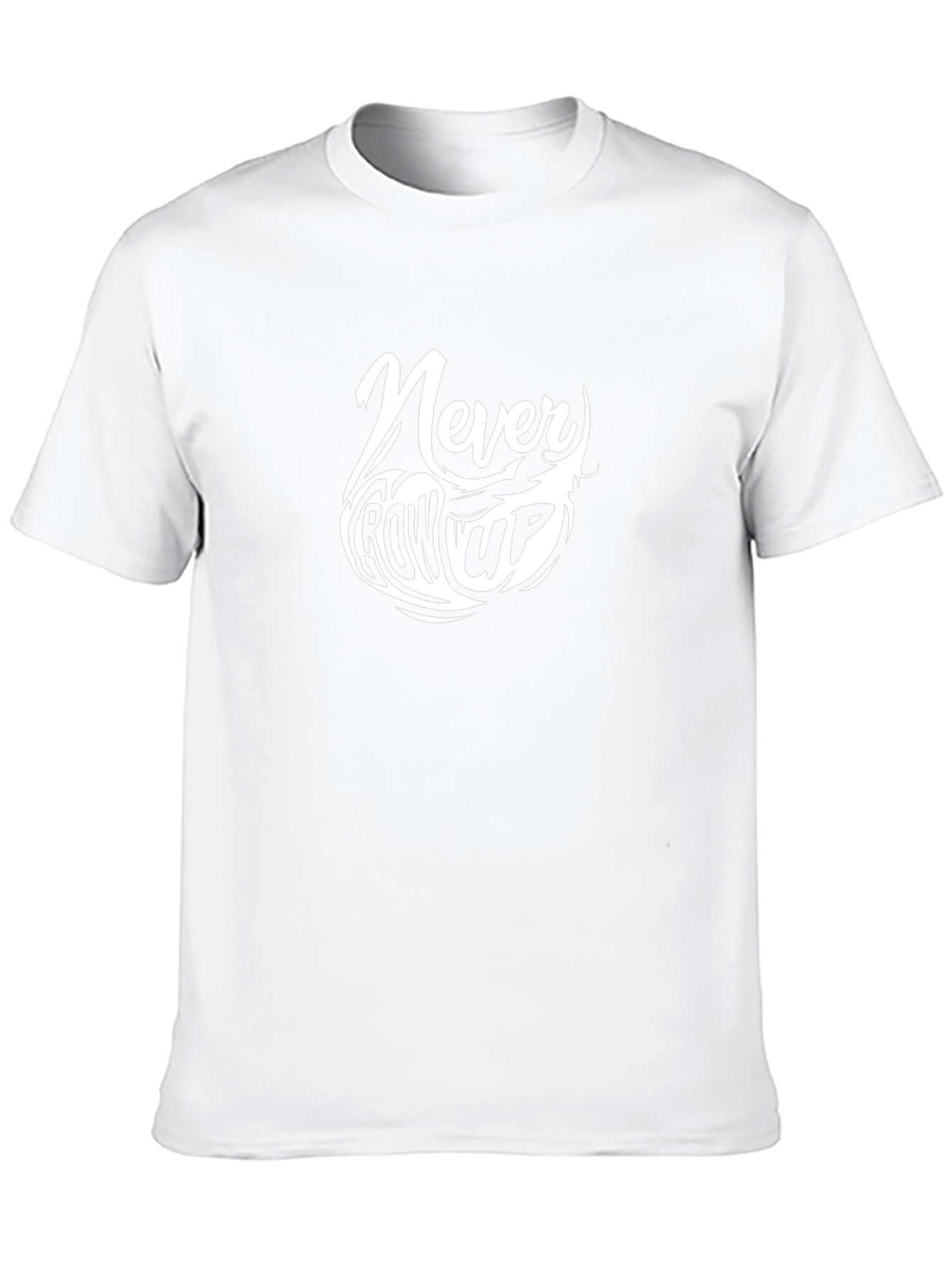Never Grow Up Black Graphic Tee
