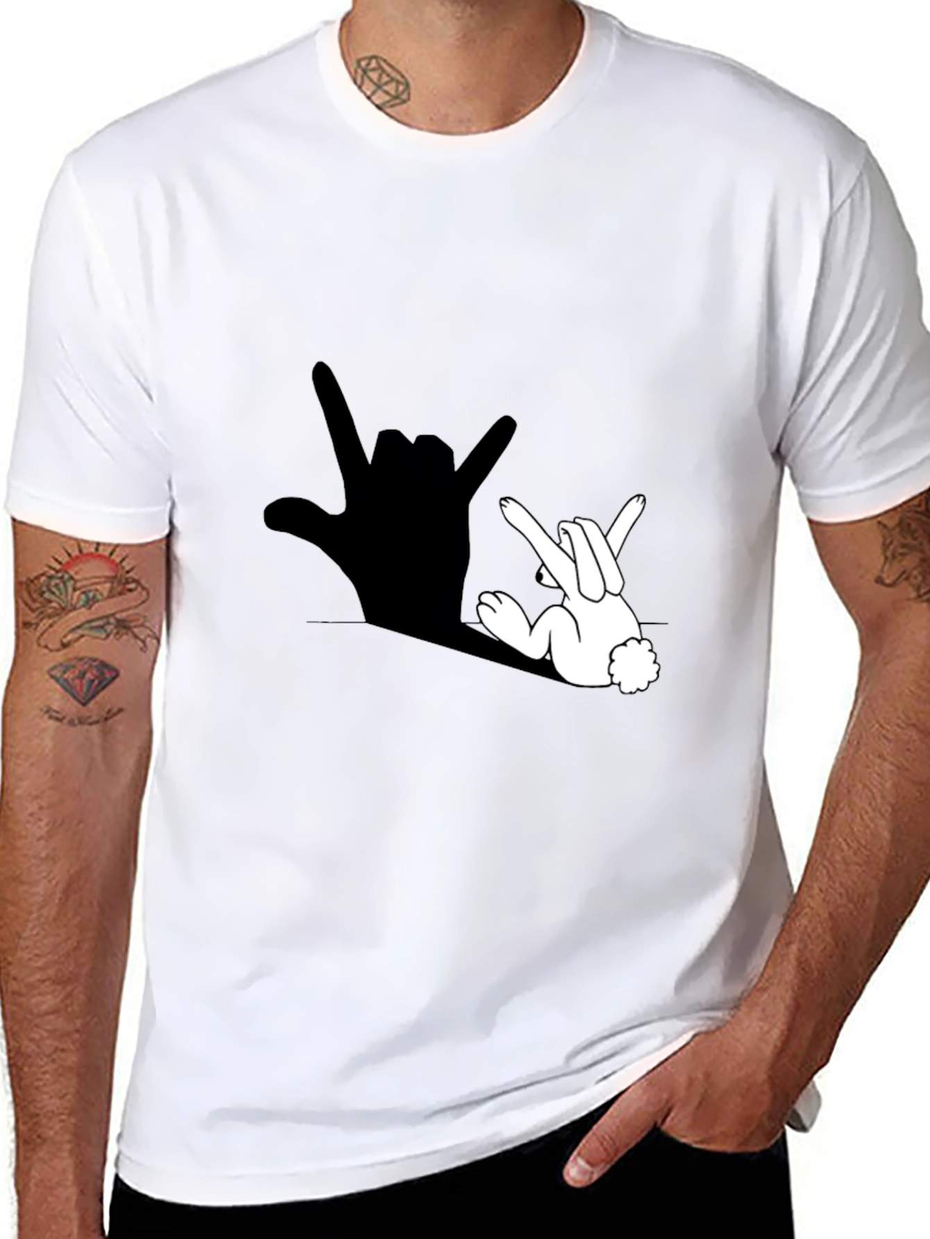 Rock On Rabbit Tee - Cool Graphic T-Shirt