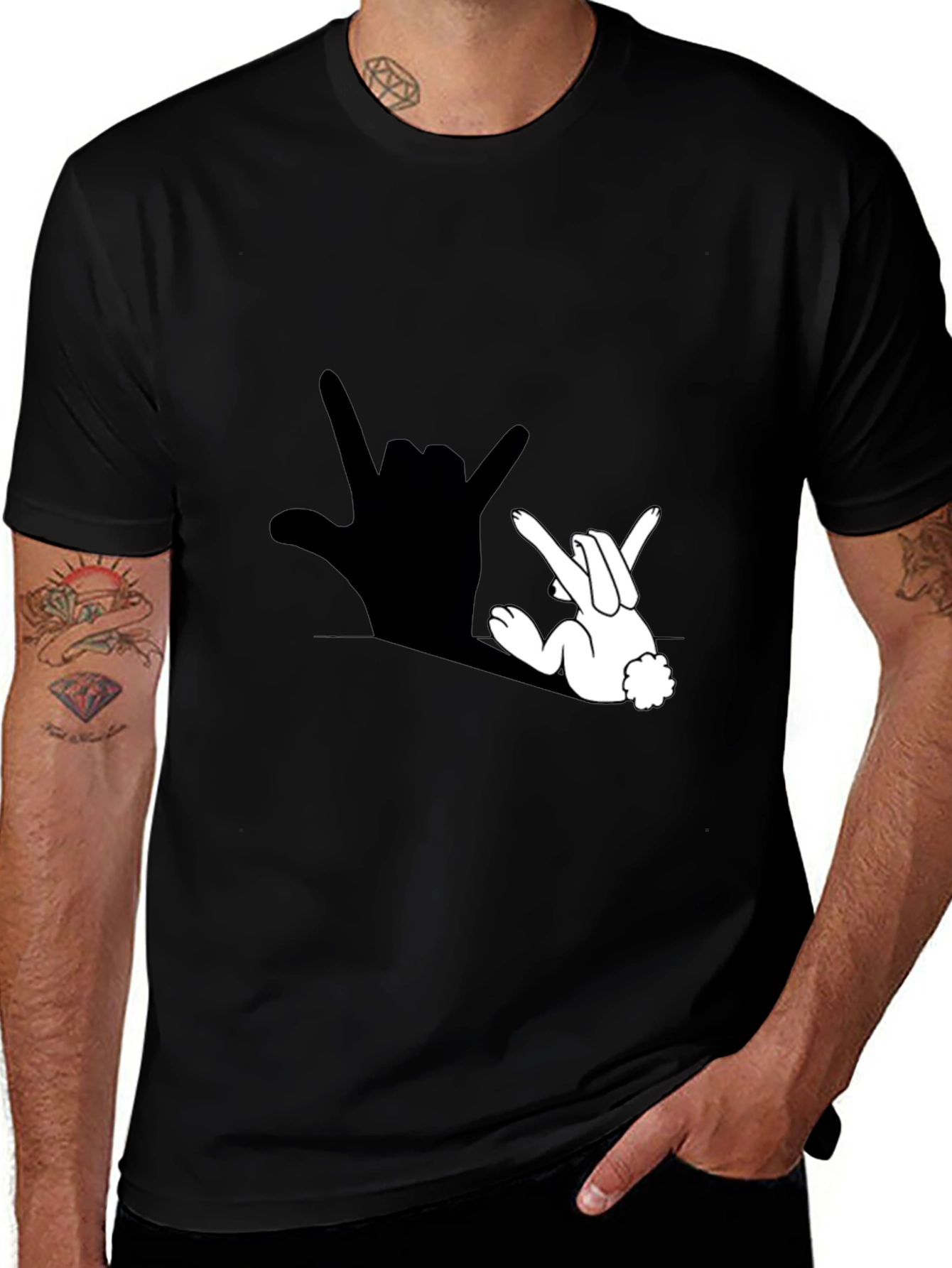 Rock On Rabbit Tee - Cool Graphic T-Shirt