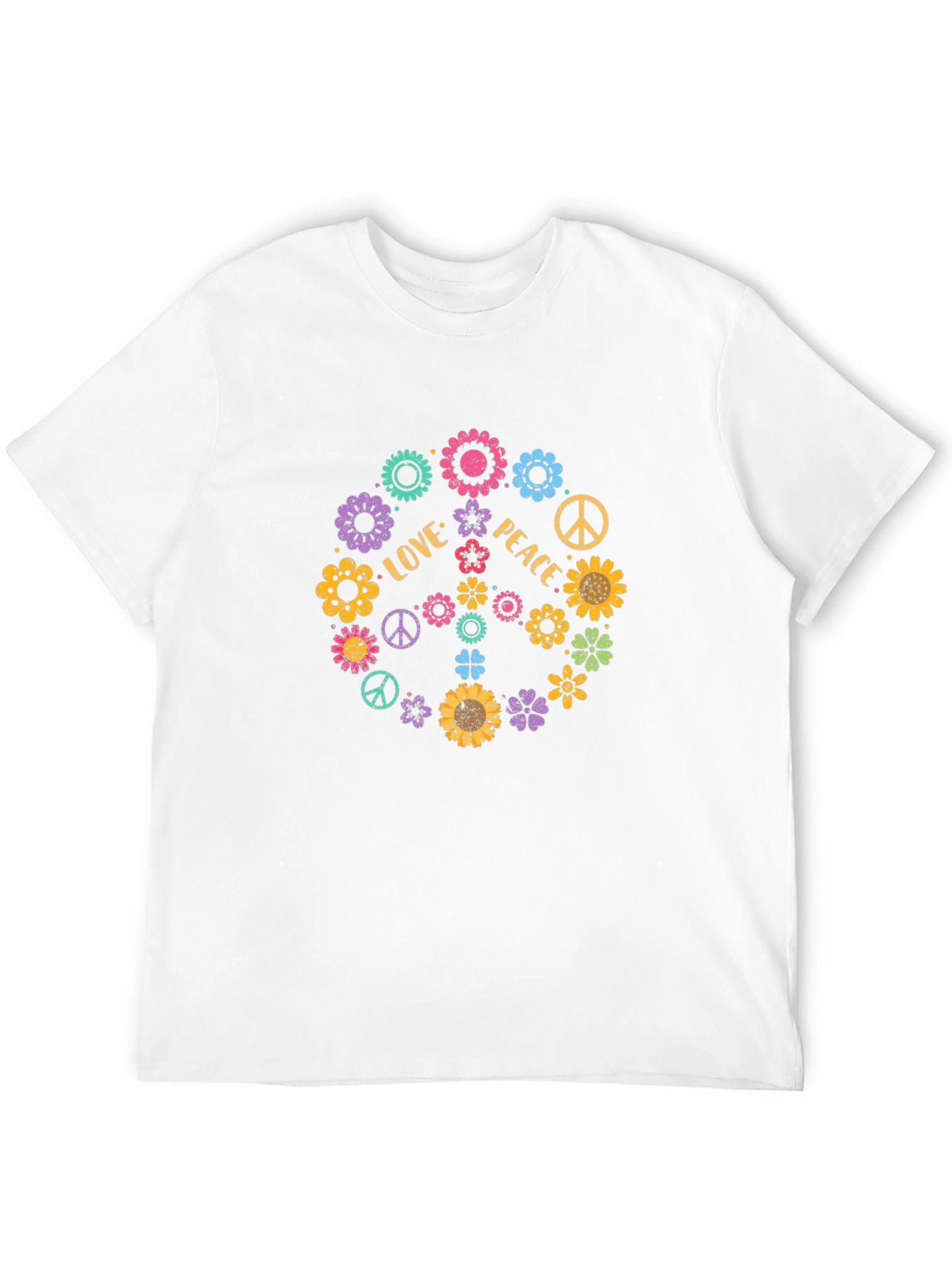Love and Peace Floral T-Shirt