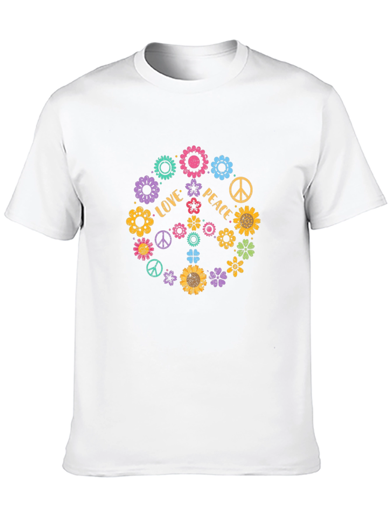 Love and Peace Floral T-Shirt