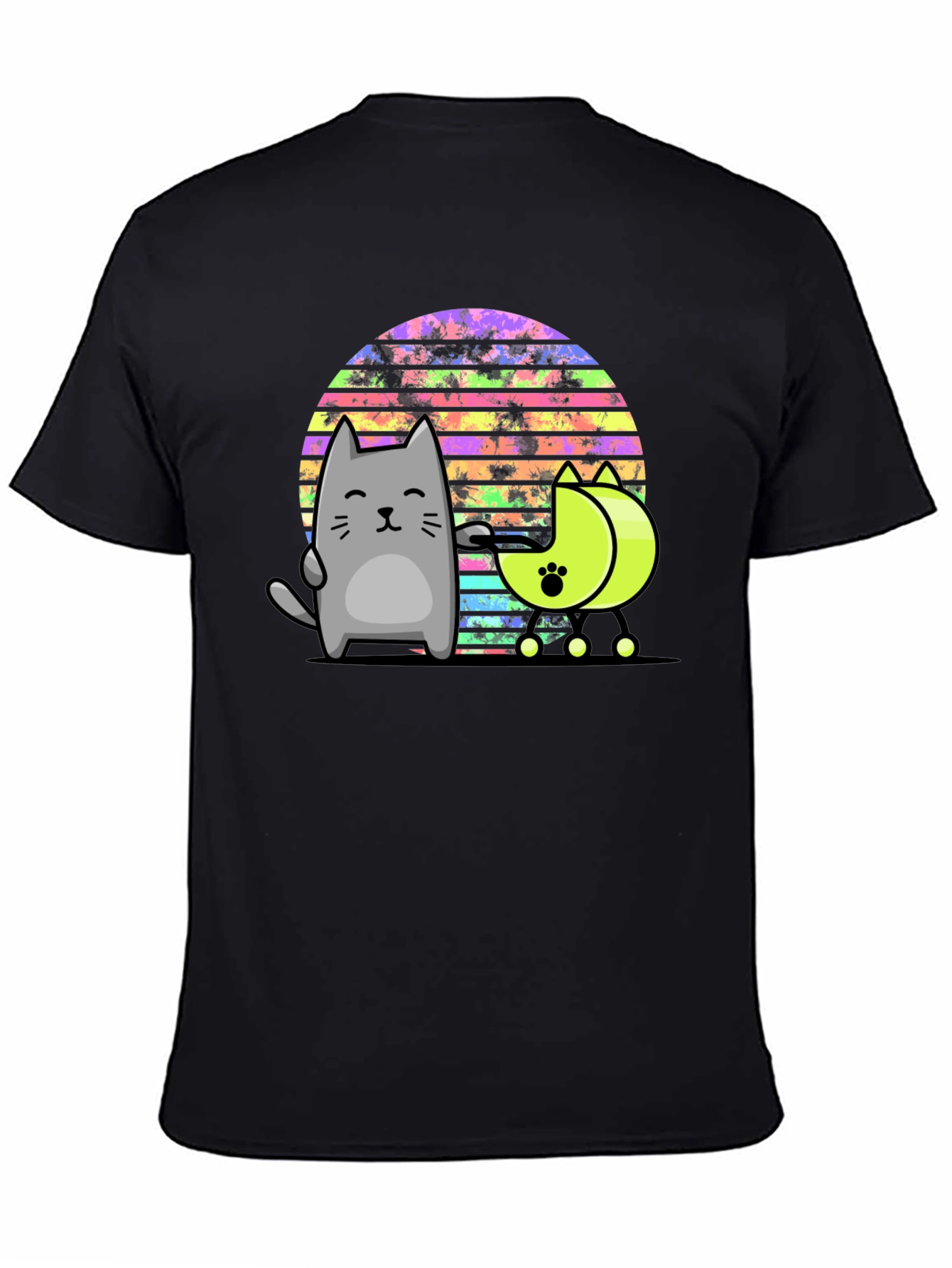 Retro Cat T-Shirt - Cool Cartoon Design