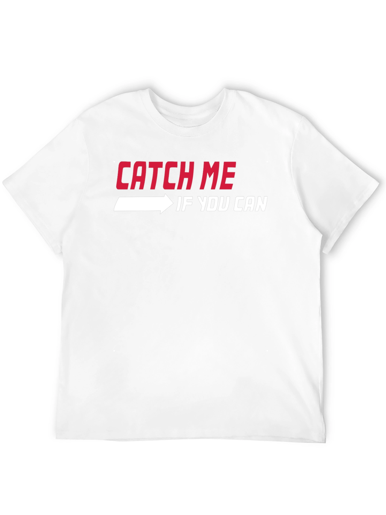 Catch Me If You Can Graphic Tee - Black