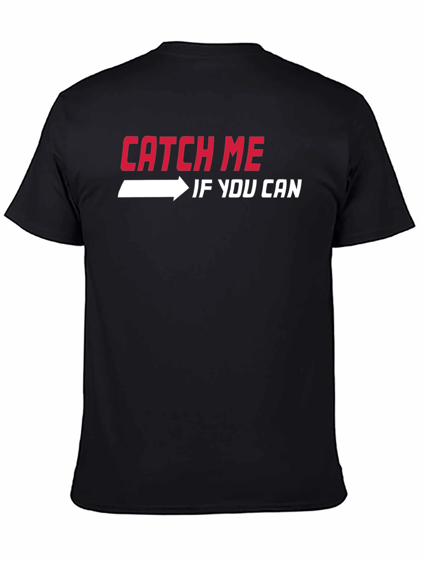 Catch Me If You Can Graphic Tee - Black