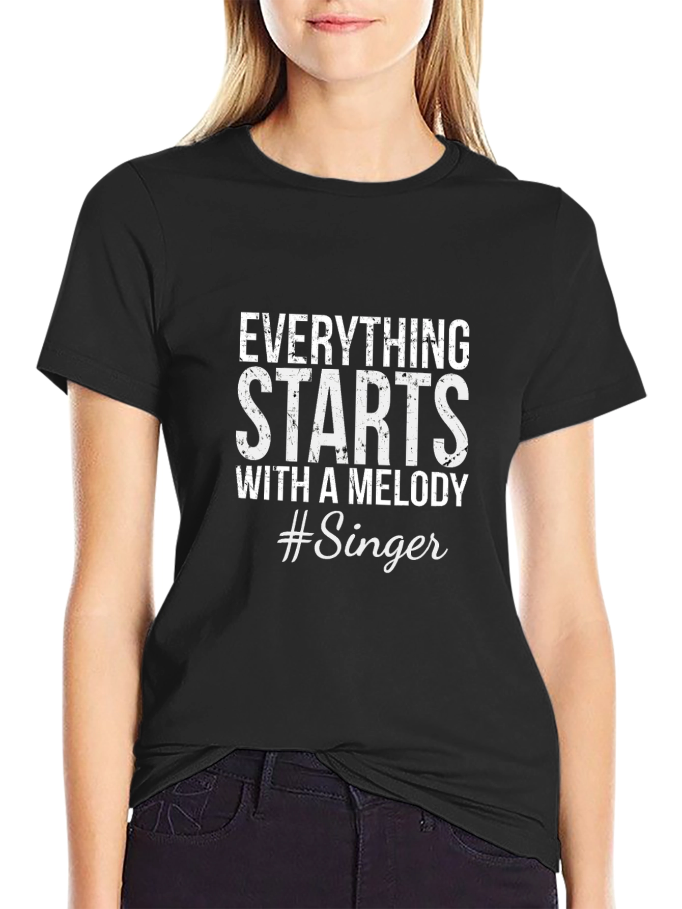 Everything Starts With A Melody Singer T-Shirt