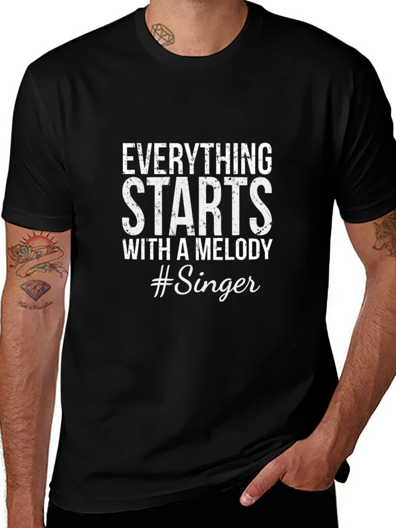 Everything Starts With A Melody Singer T-Shirt