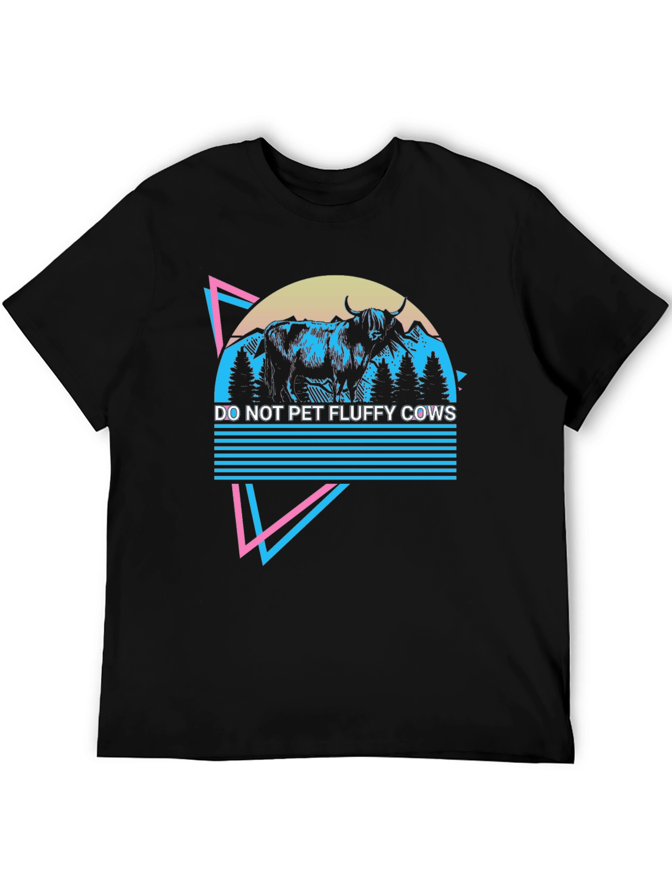 Do Not Pet Fluffy Cows Graphic Tee