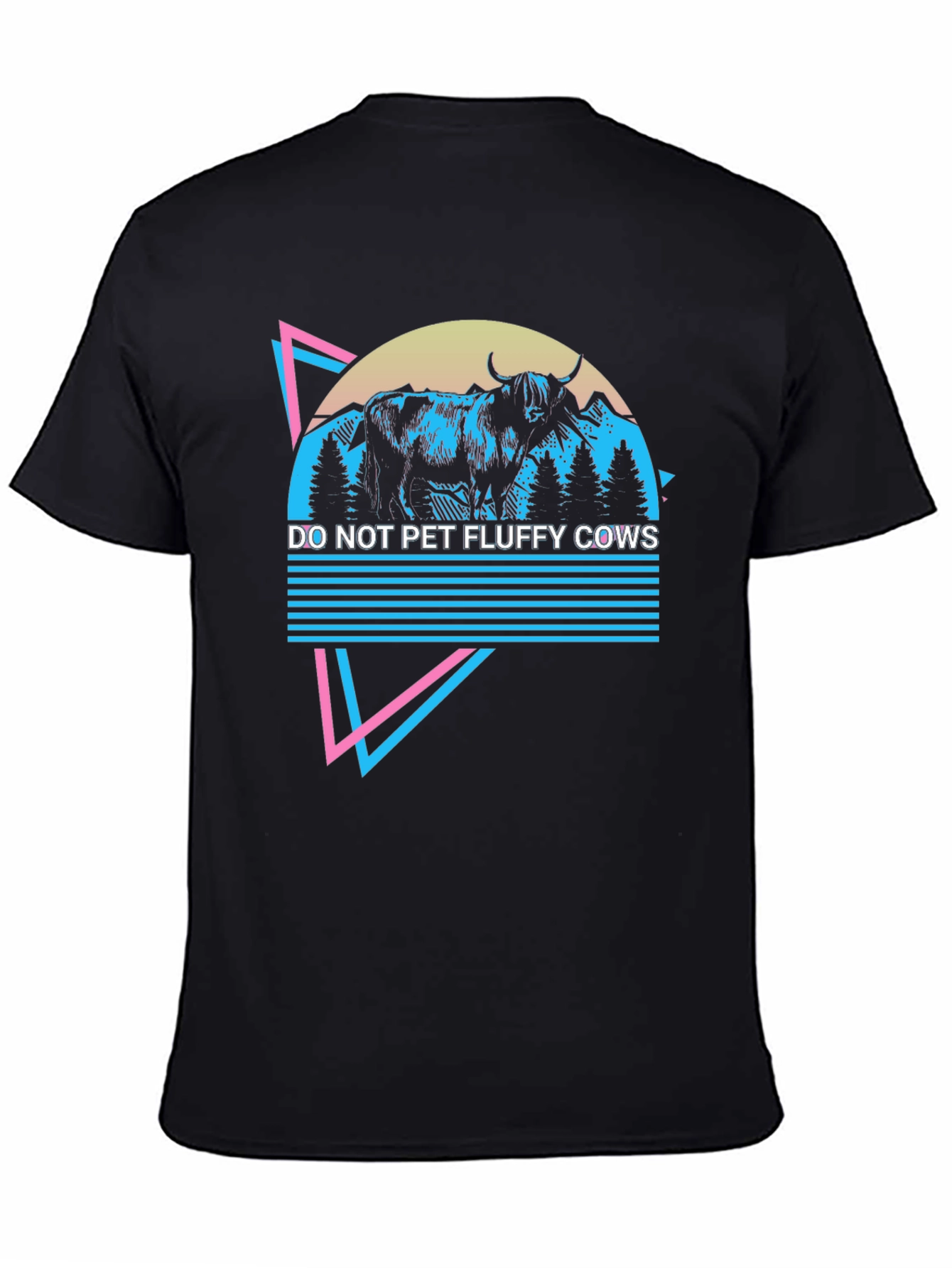 Do Not Pet Fluffy Cows Graphic Tee