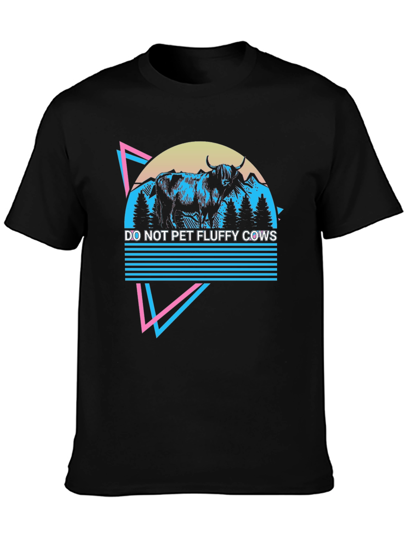 Do Not Pet Fluffy Cows Graphic Tee