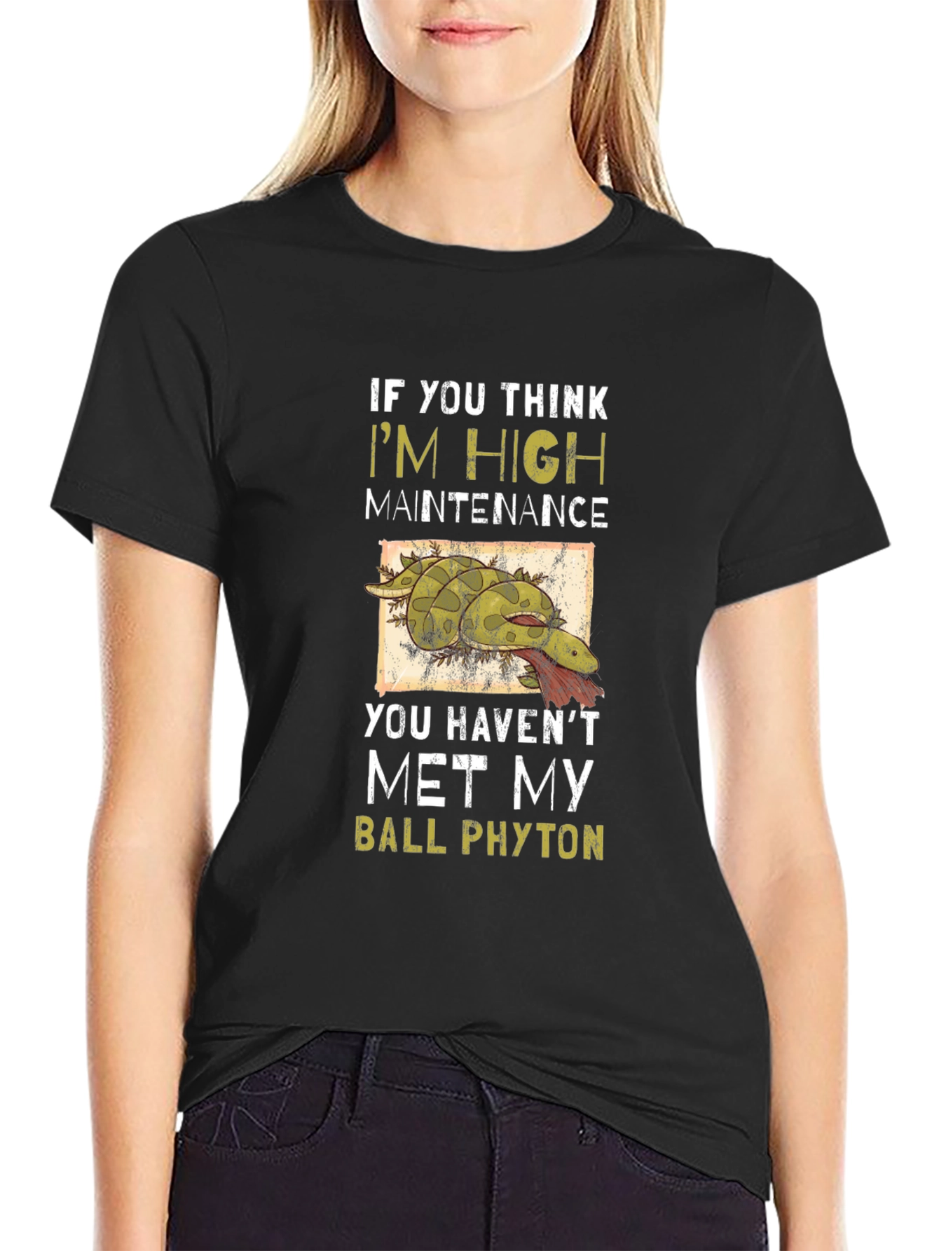 High Maintenance Ball Python Graphic Tee