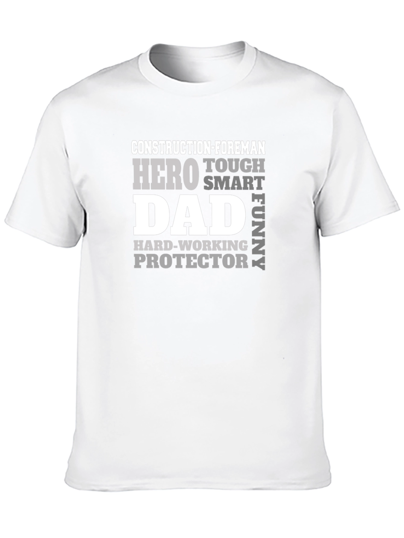 Construction Foreman Dad Hero T-Shirt