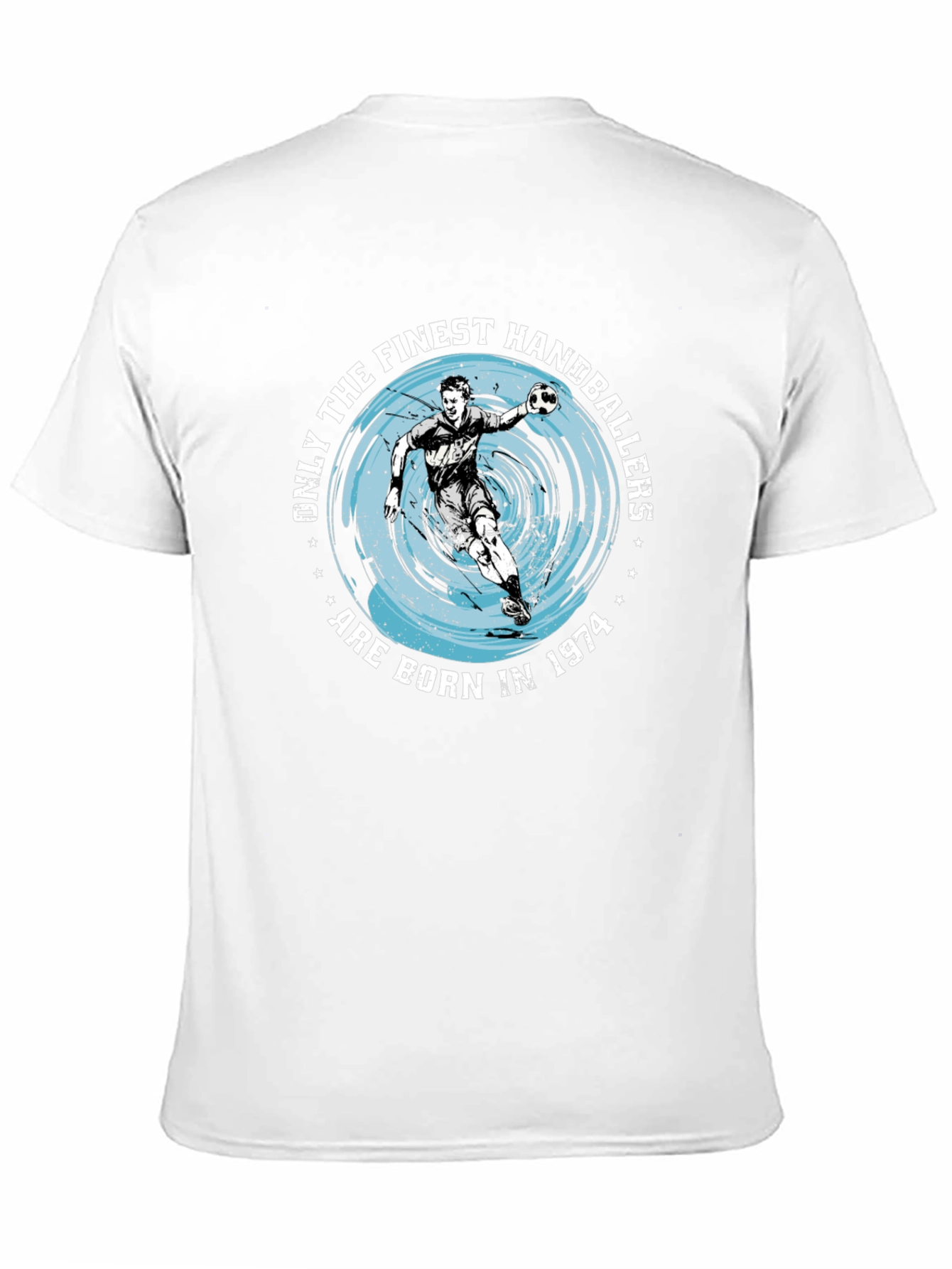 Finest Handballers Black T-Shirt - Born in 1974