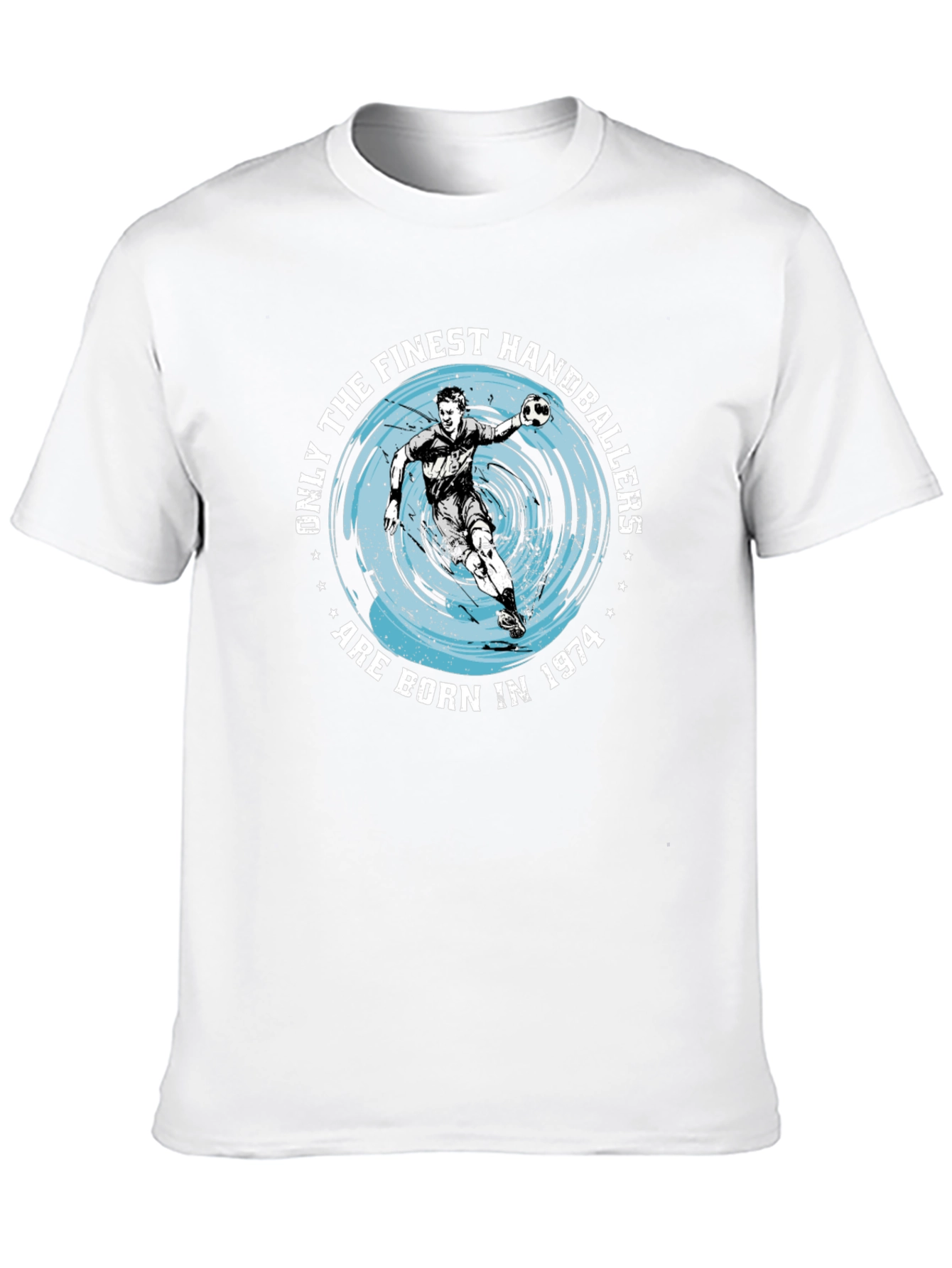 Finest Handballers Black T-Shirt - Born in 1974