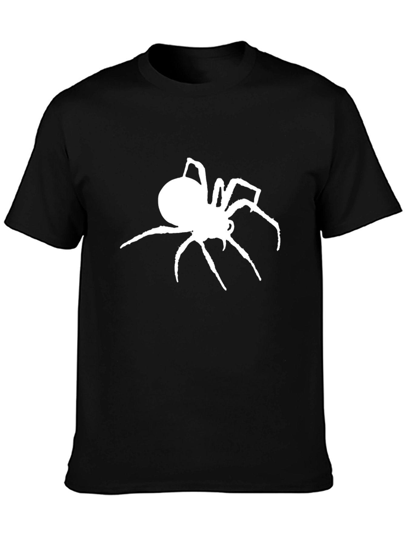 Spider Graphic Print Crew Neck Tee
