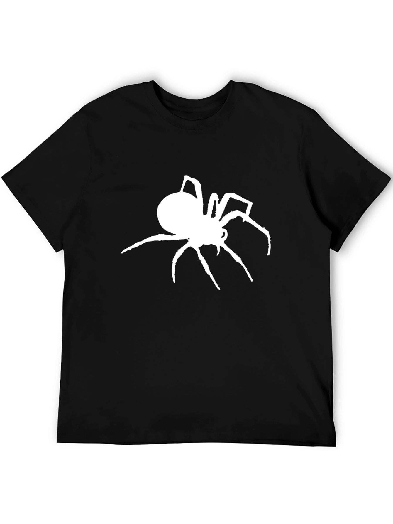 Spider Graphic Print Crew Neck Tee